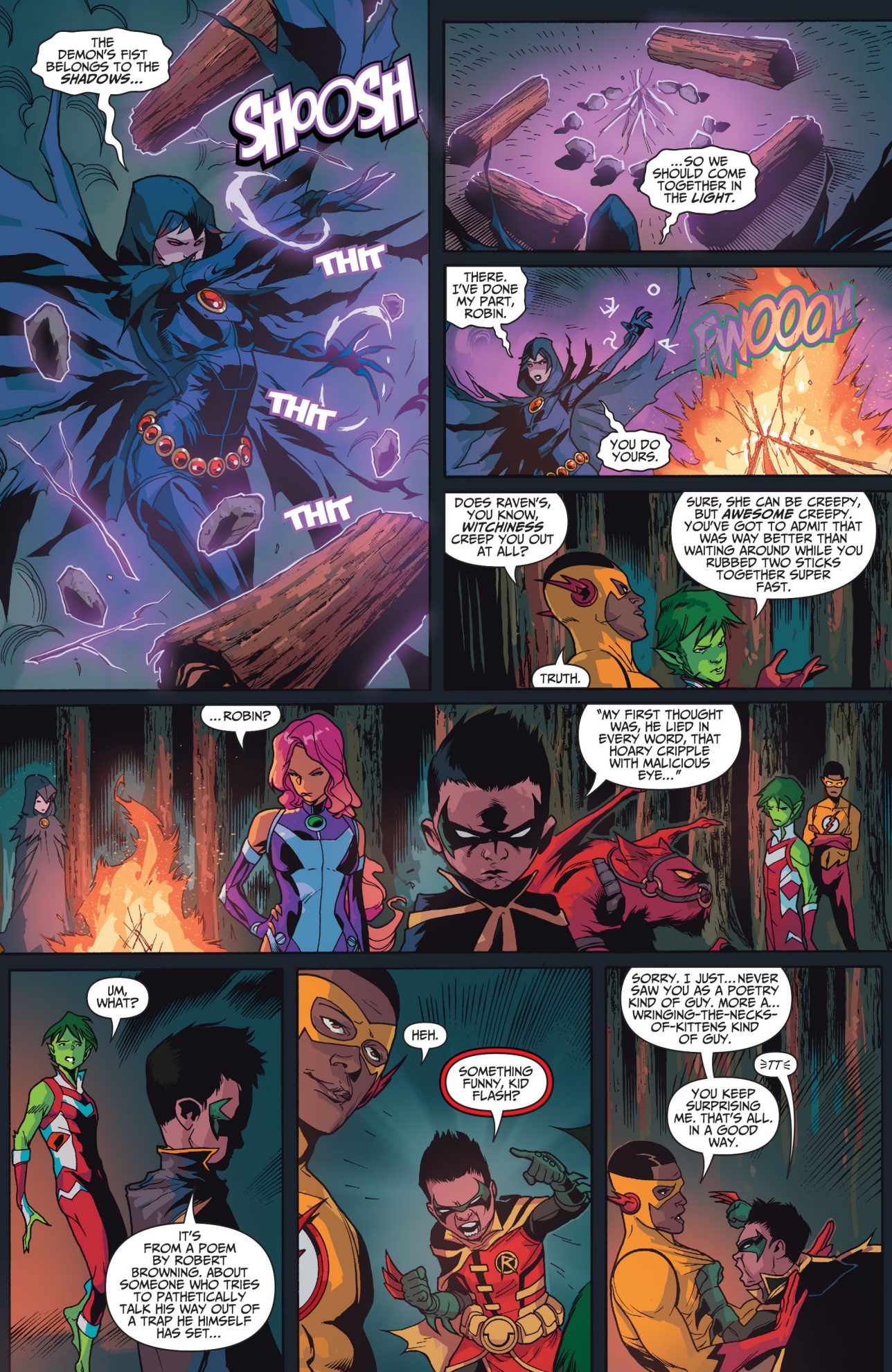 Damian Wayne Bonds With The Teen Titans