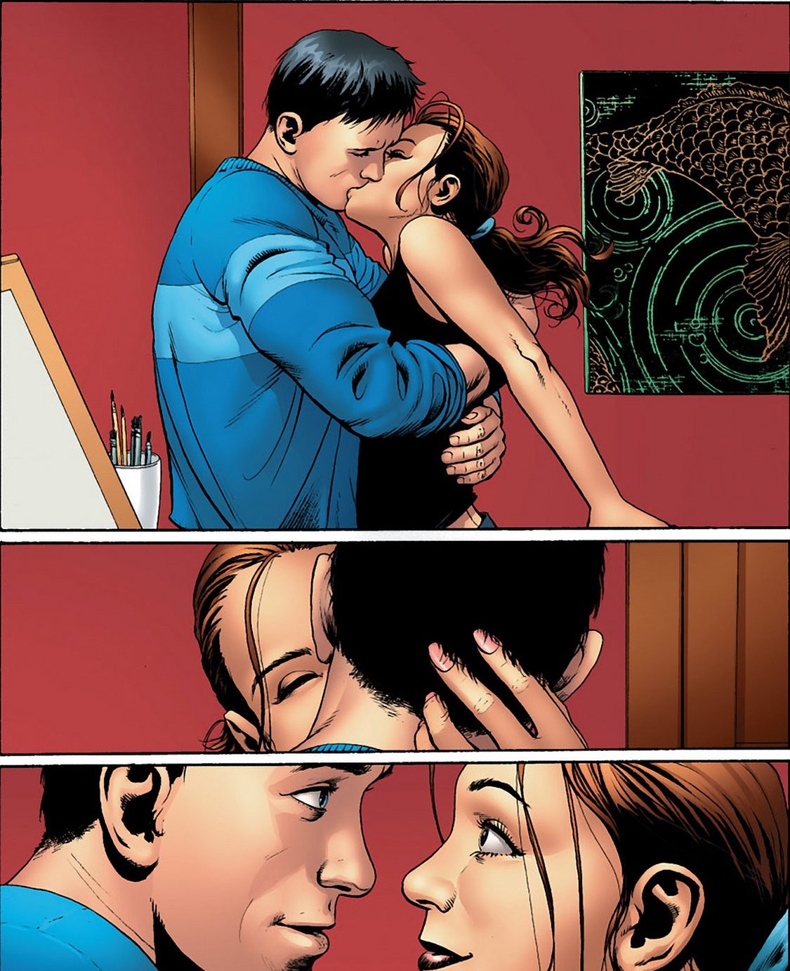 Kitty Pryde And Colossus Kiss (Astonishing X-Men)
