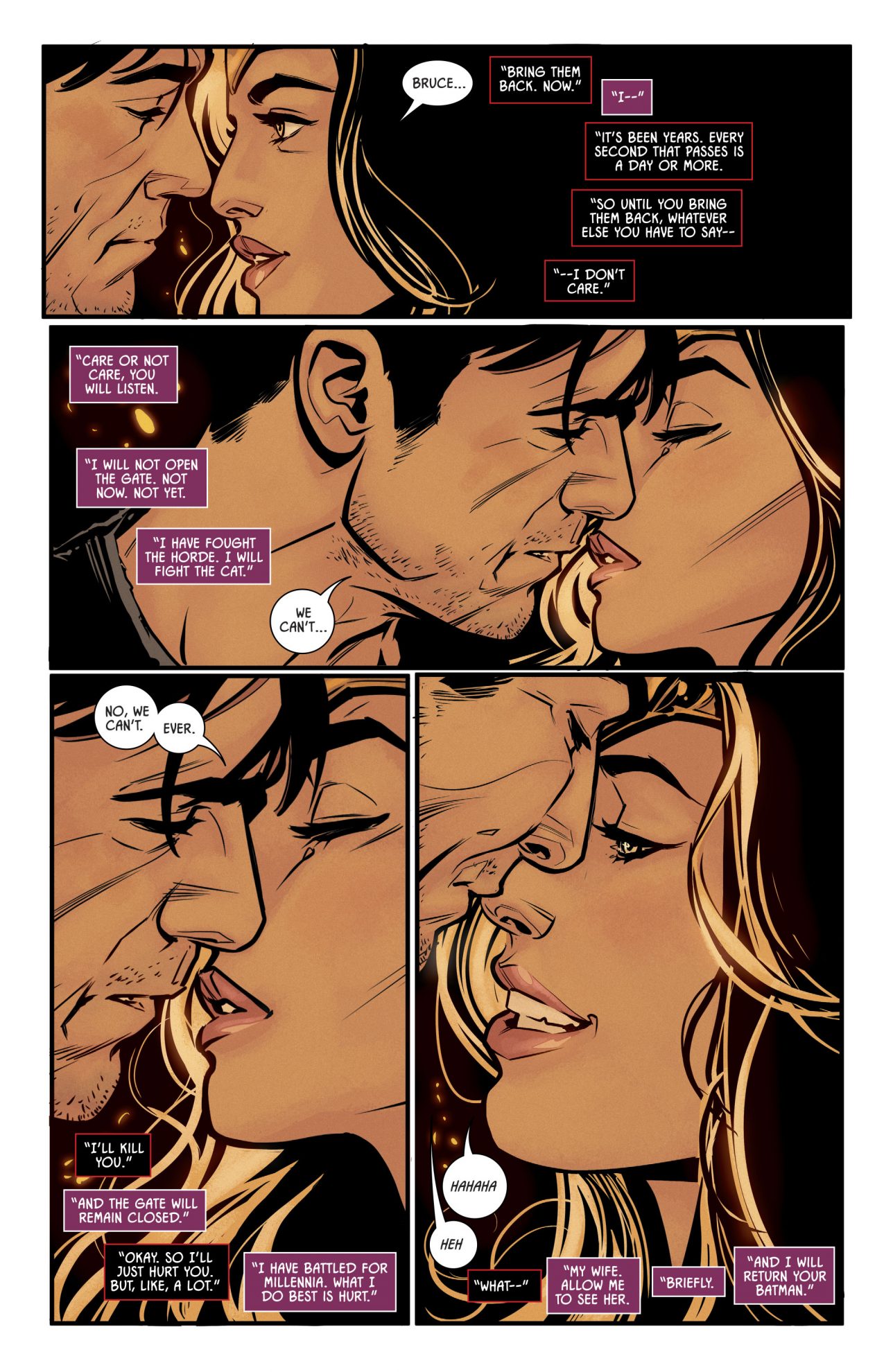 Batman And Wonder Woman Almost Kiss (Rebirth)