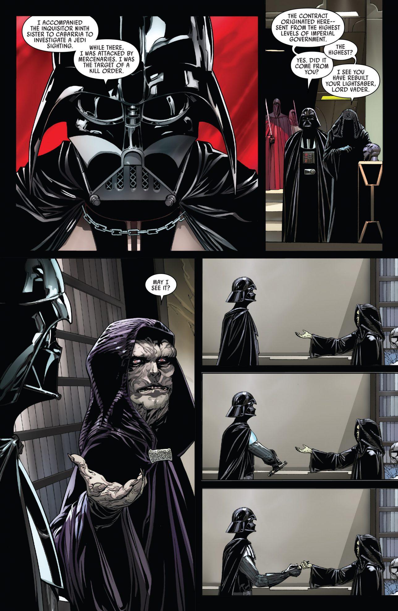 Darth Vader Creates A New Lightsaber Hilt