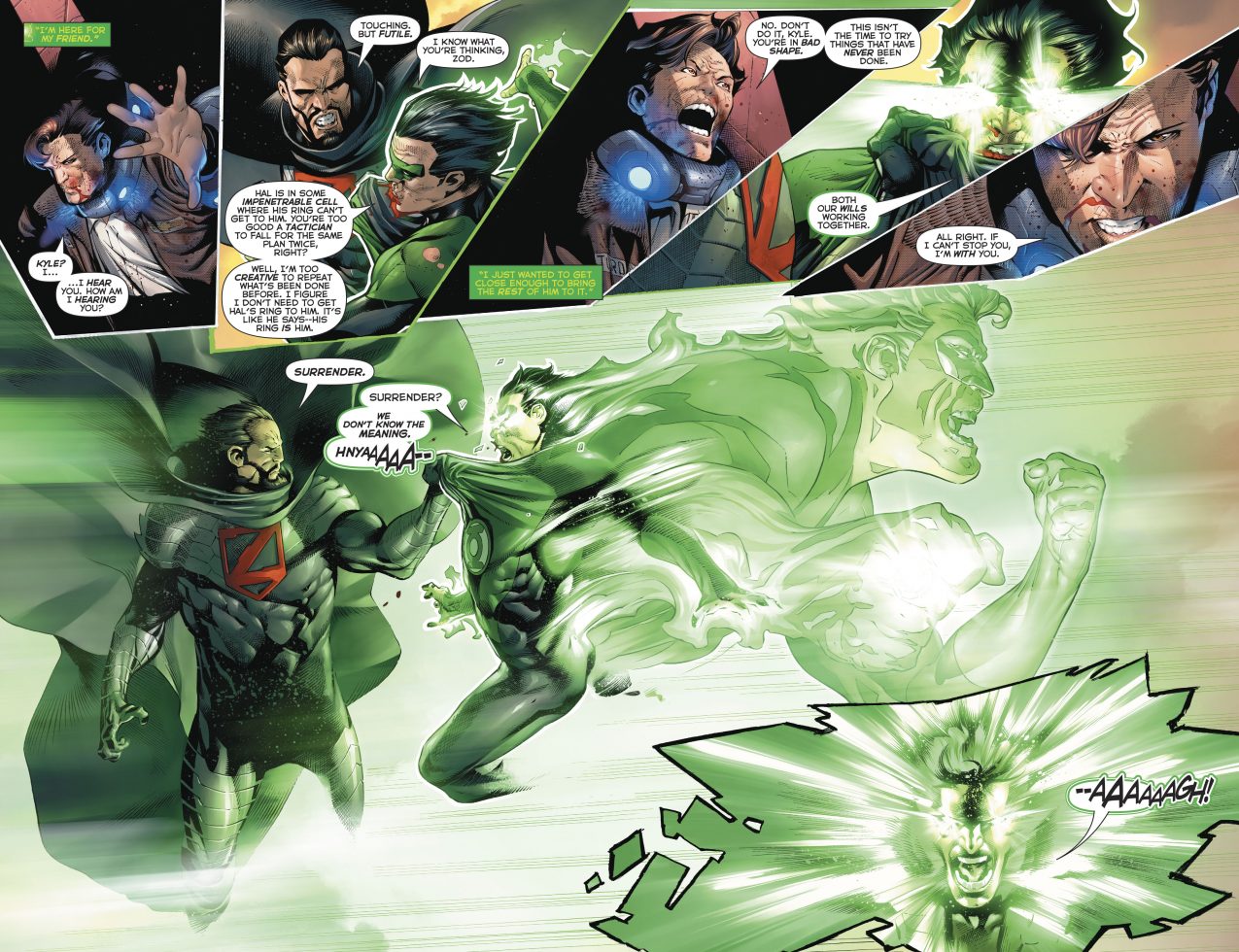 Green Lantern Kyle Rayner VS General Zod