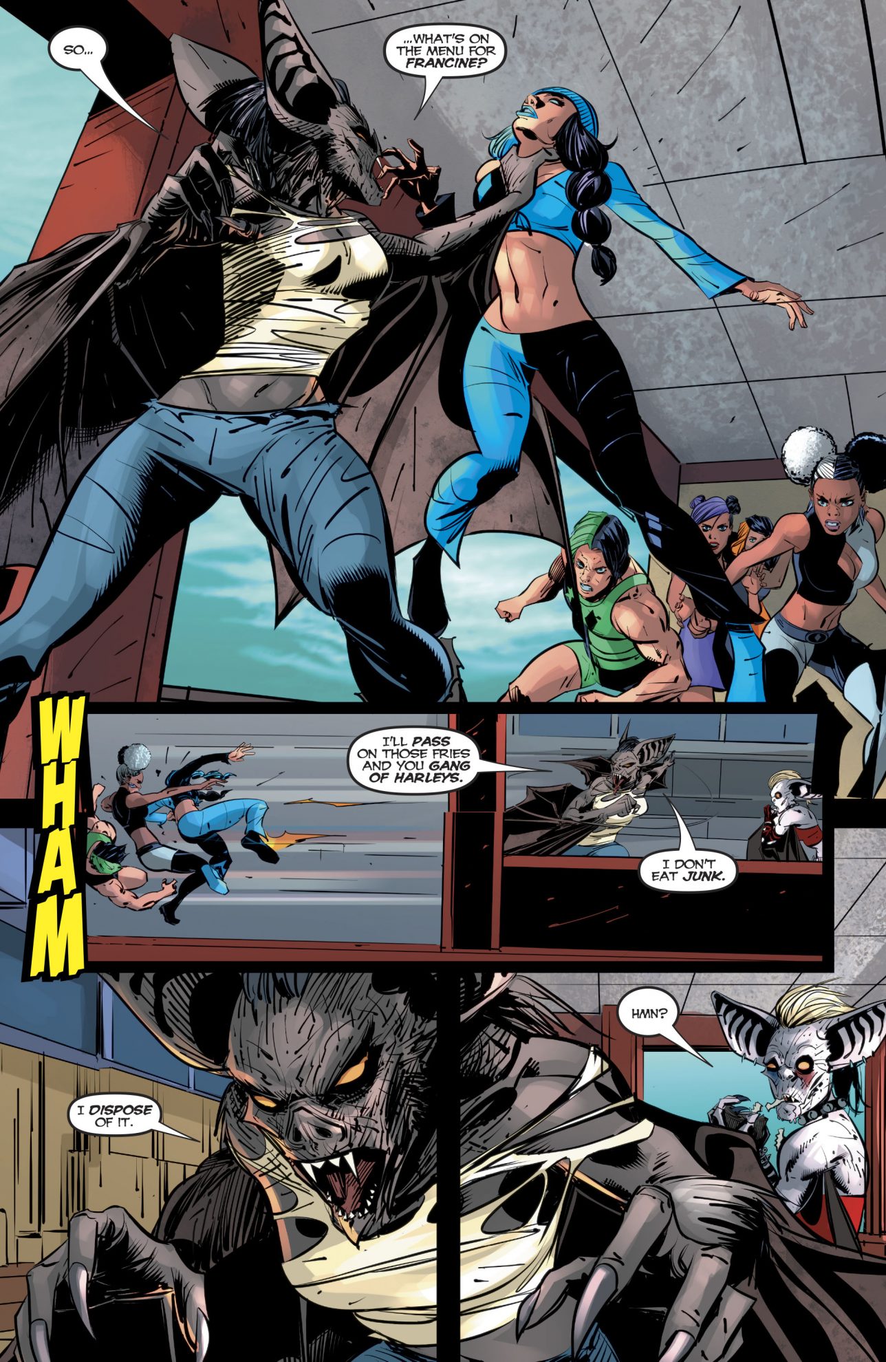 Harley Quinn As A Man-Bat