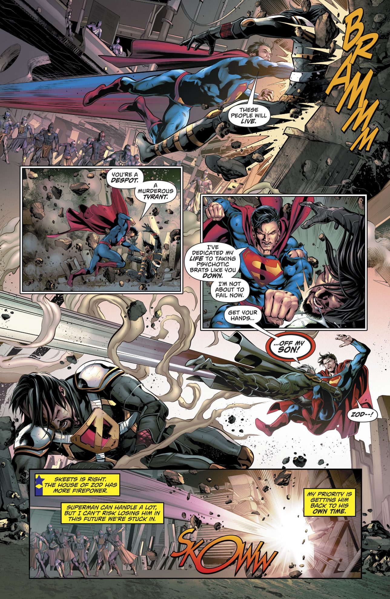 Superman Sees His Kryptonian Mother Die (Rebirth)