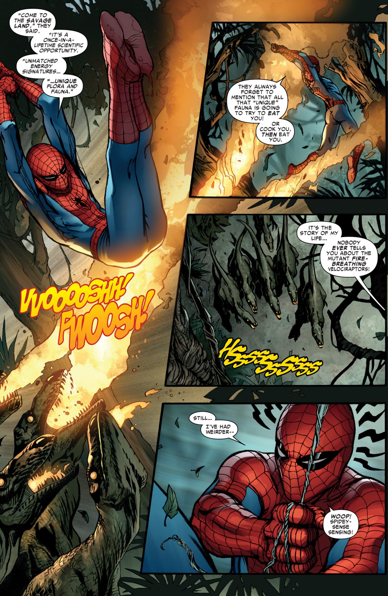 Spider-Man VS Savage Land Dinosaurs