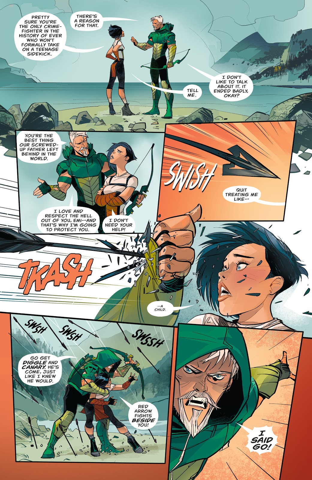 Green Arrow Captures Dark Archer (Rebirth) 