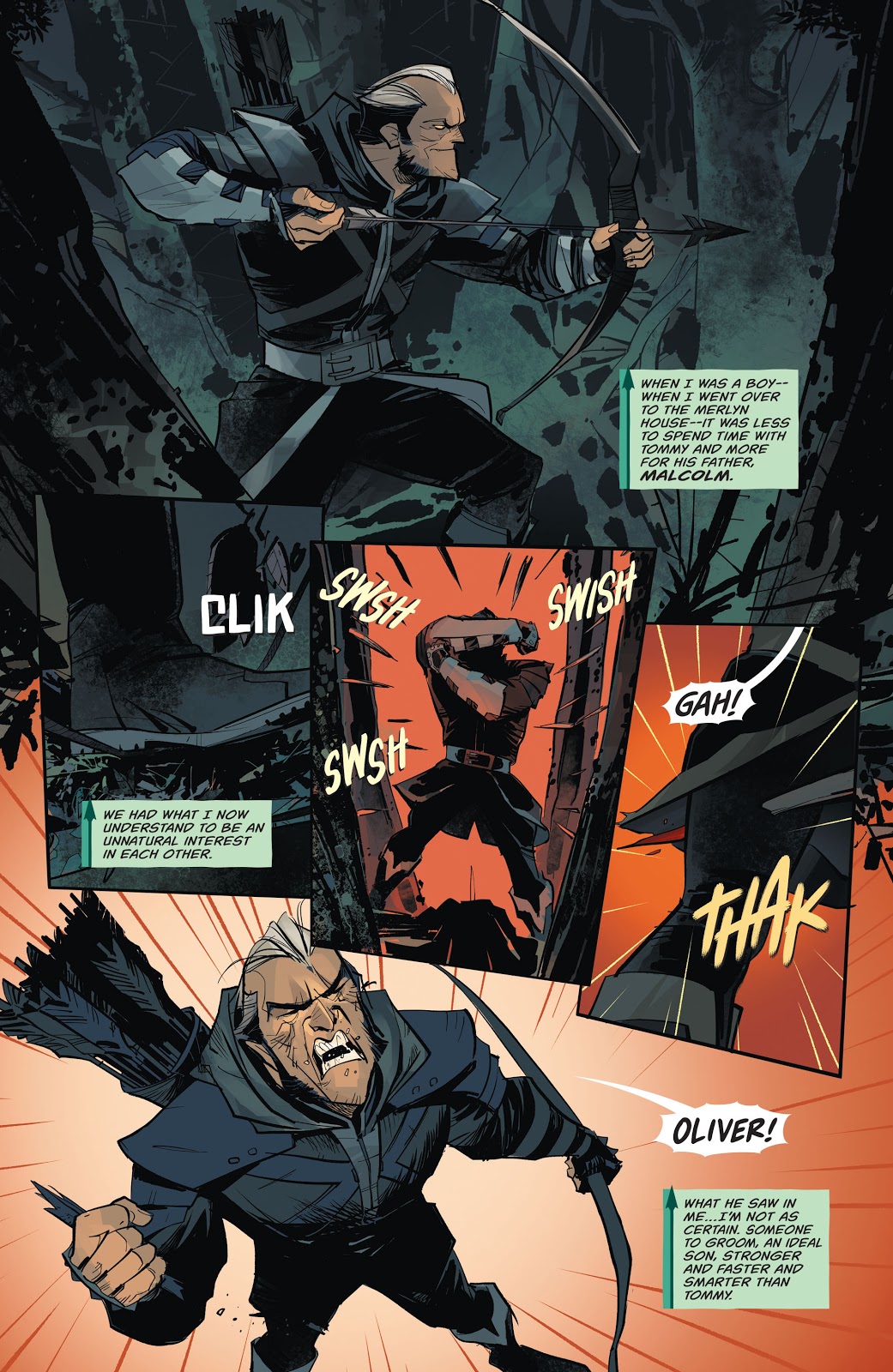 Green Arrow Captures Dark Archer (Rebirth) 