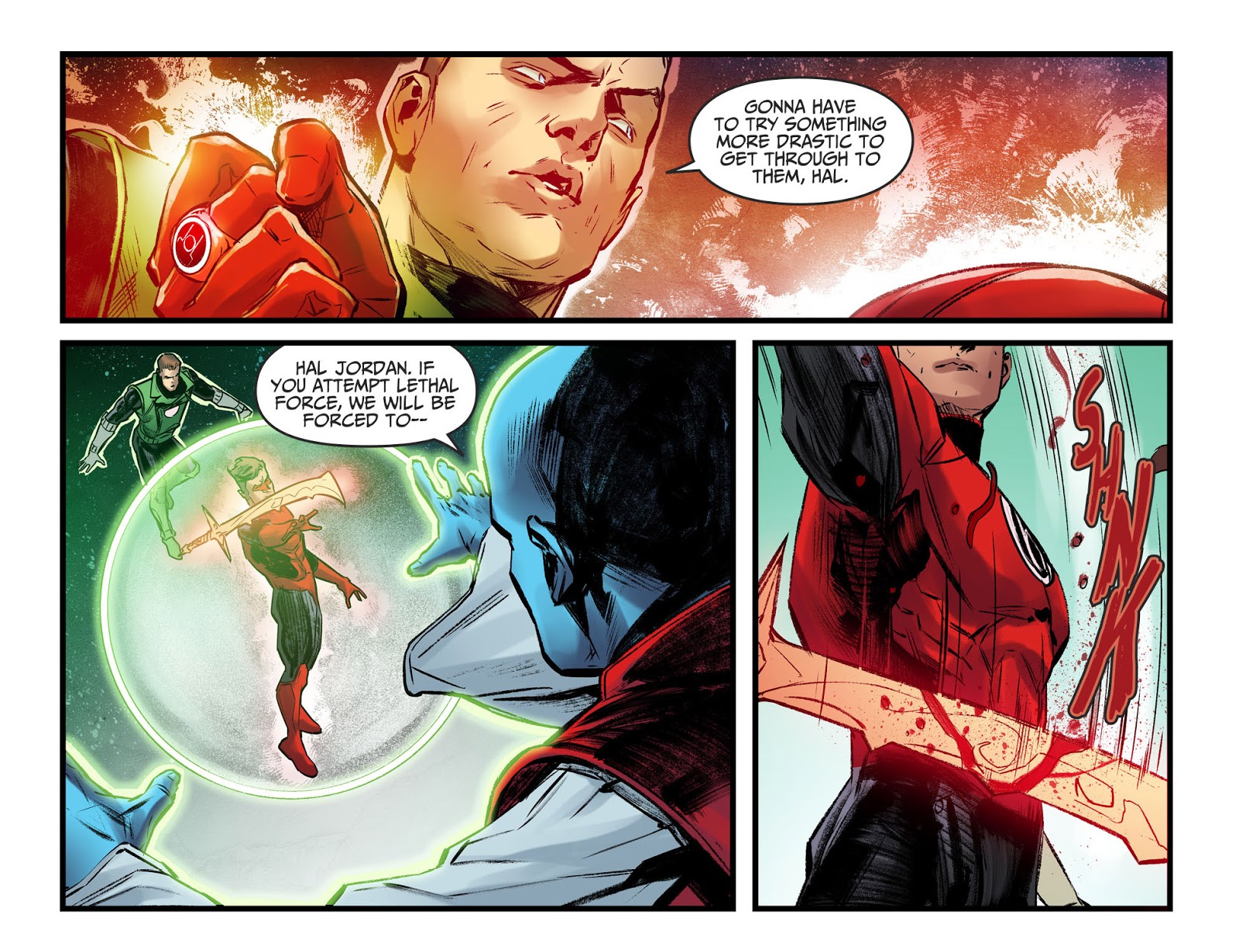 Hal Jordan Cuts Off His Own Finger (Injustice II) Comicnewbies