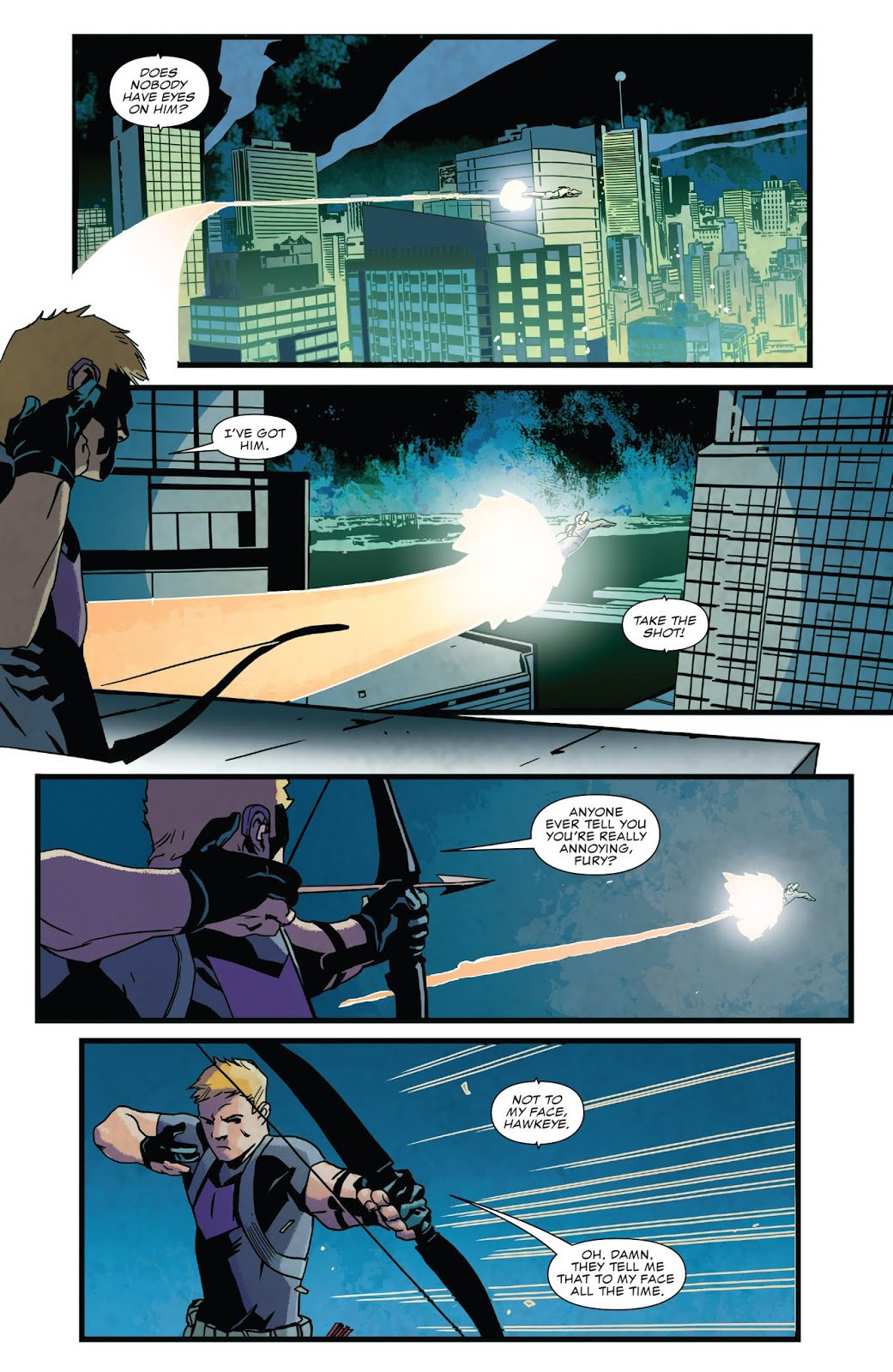 Hawkeye Pisses Off War Machine Punisher