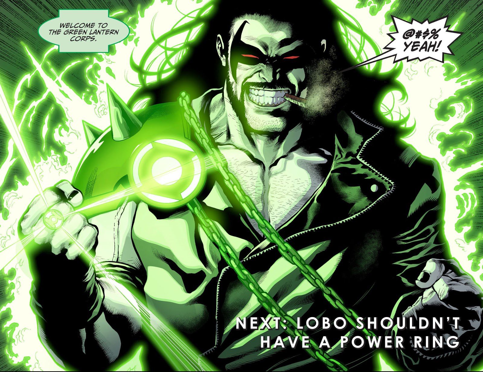 Lobo Wearing A Green Lantern Ring (Injustice II) 