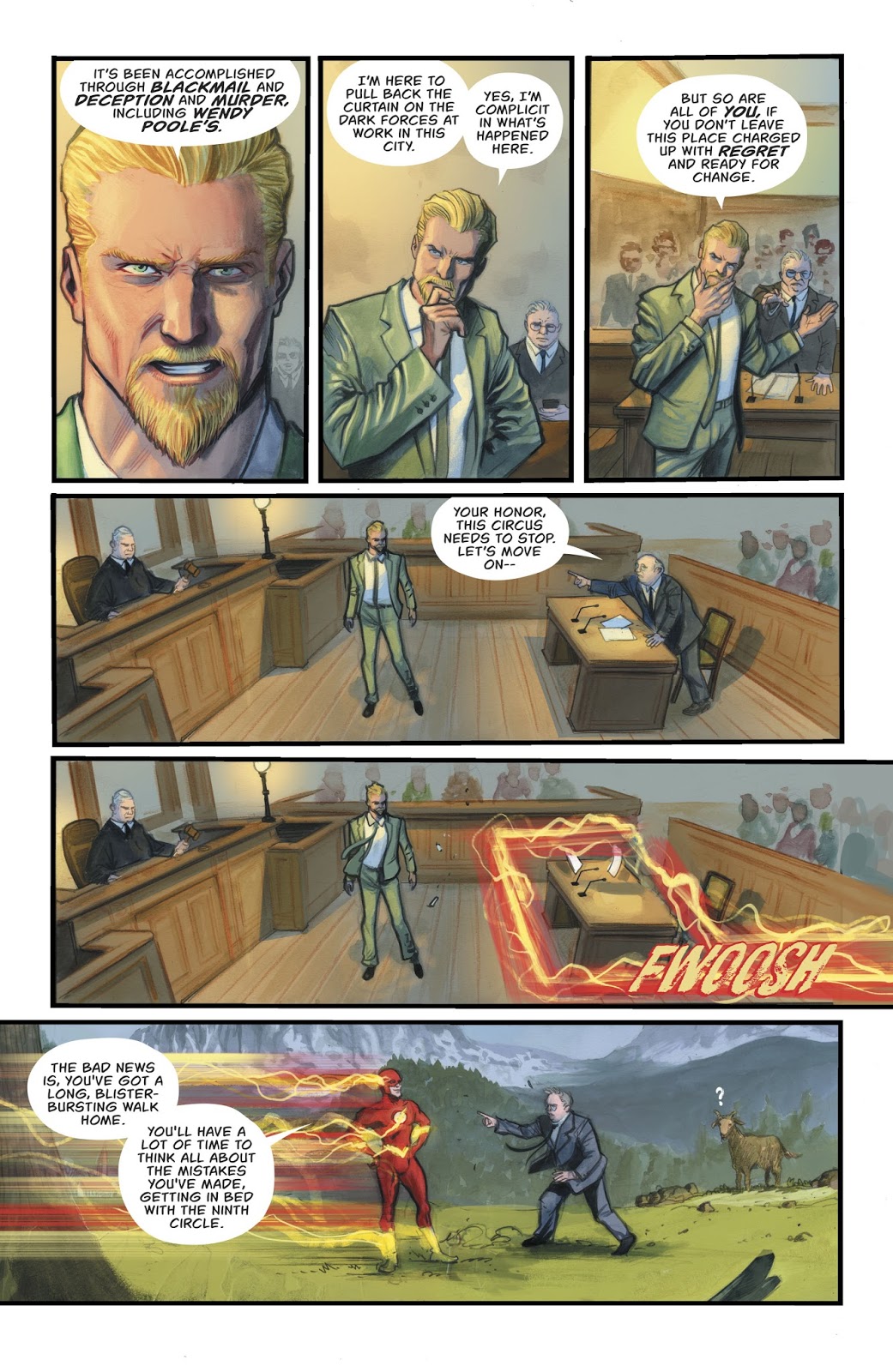 Oliver Queen Acting As His Own Lawyer (Rebirth) 