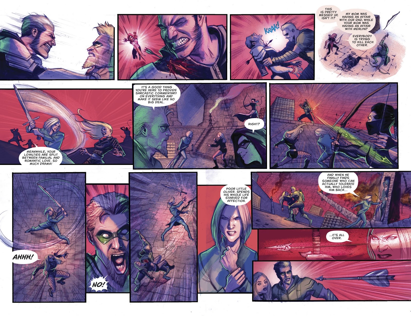 Red Arrow Saves Green Arrow's Life (Rebirth) 