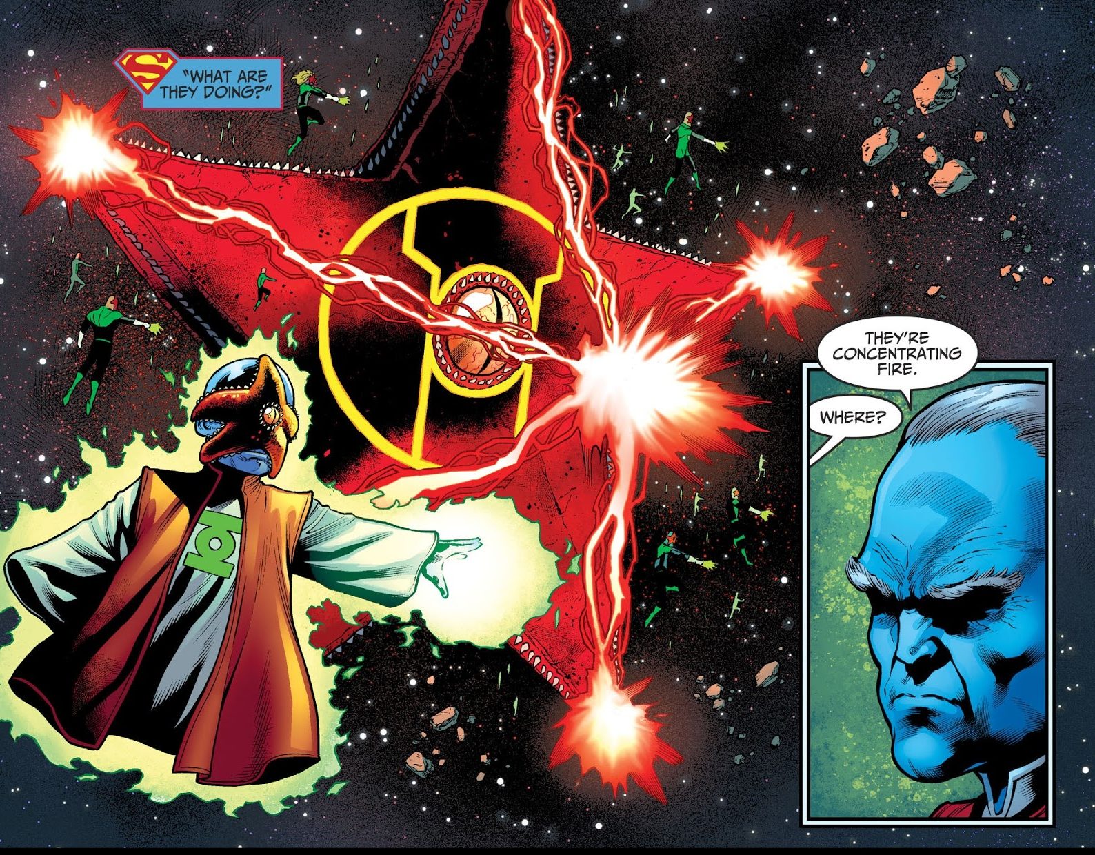 Starro Mind Controlling The Green Lantern Corps (Injustice II) 
