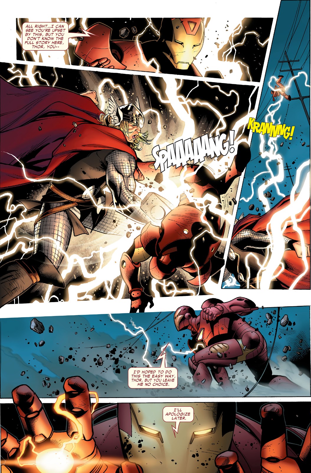 Thor VS Iron Man (Post-Civil War) – Comicnewbies