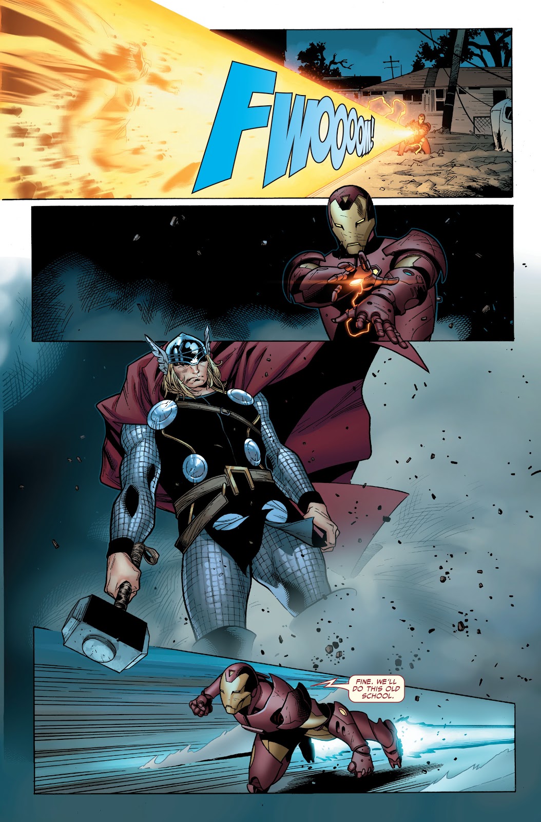 Thor VS Iron Man (Post-Civil War)