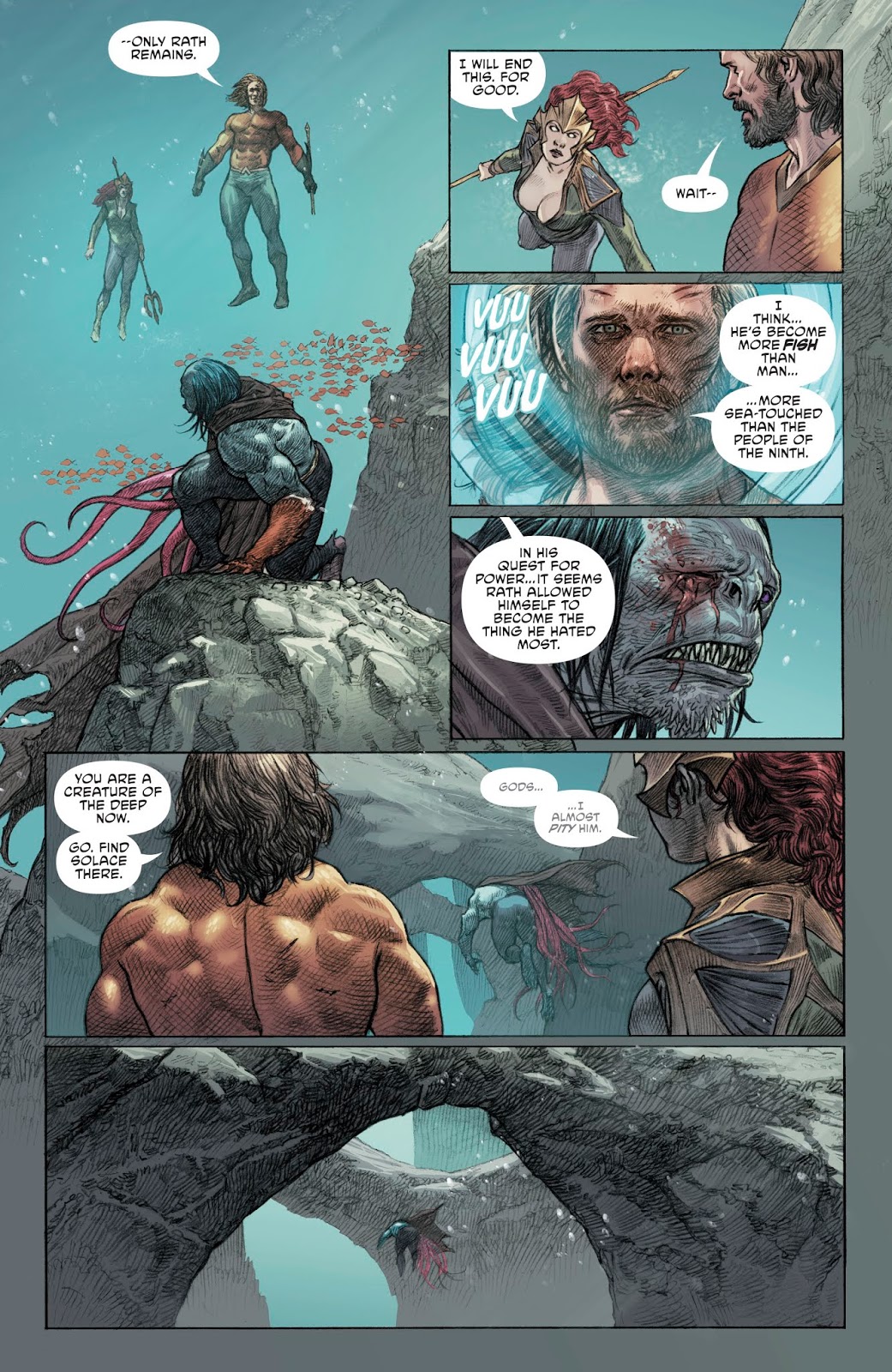 Aquaman And Mera VS Corum Rath 