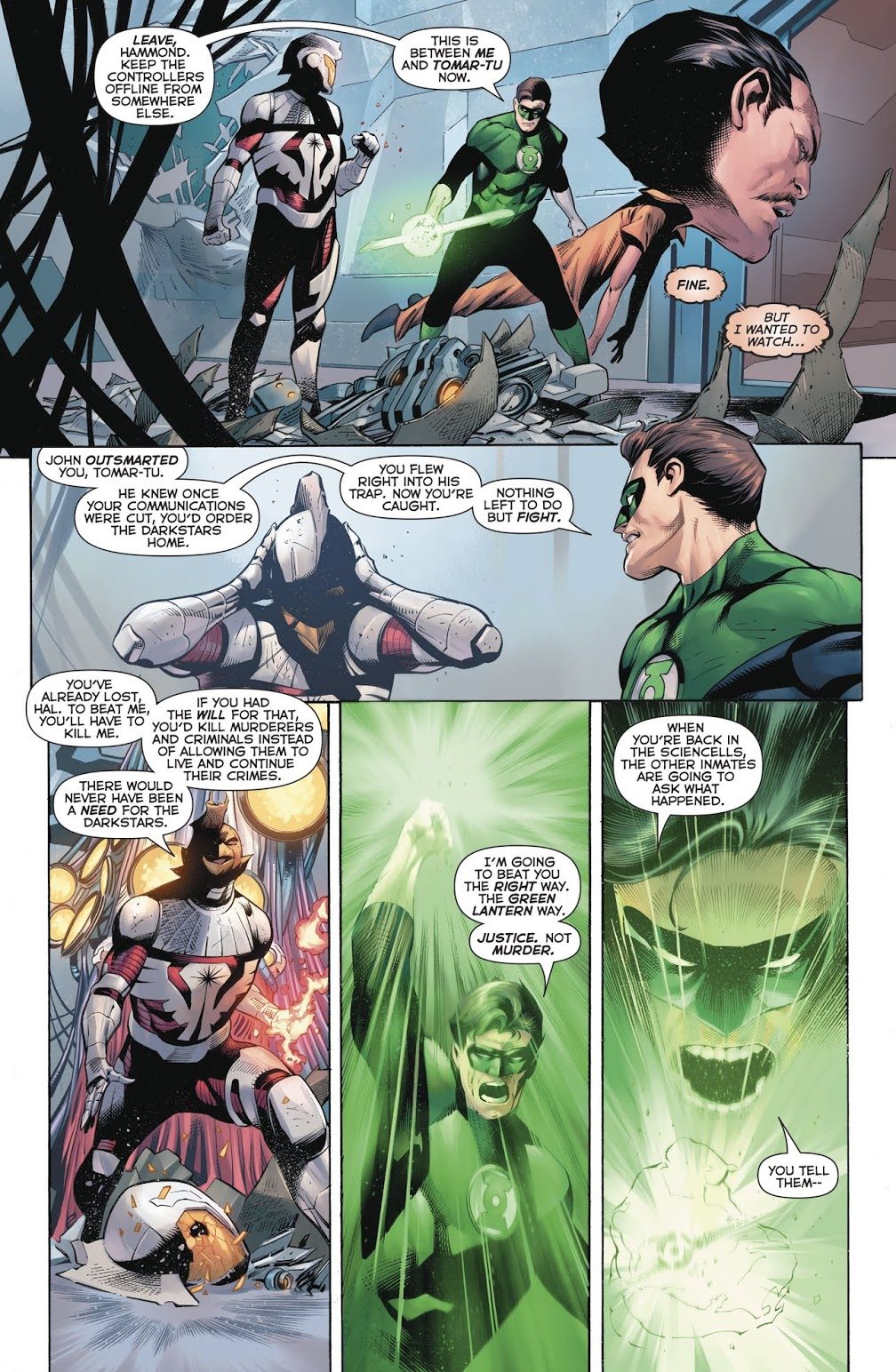 Green Lantern Hal Jordan And Darkstar Tomar-Tu