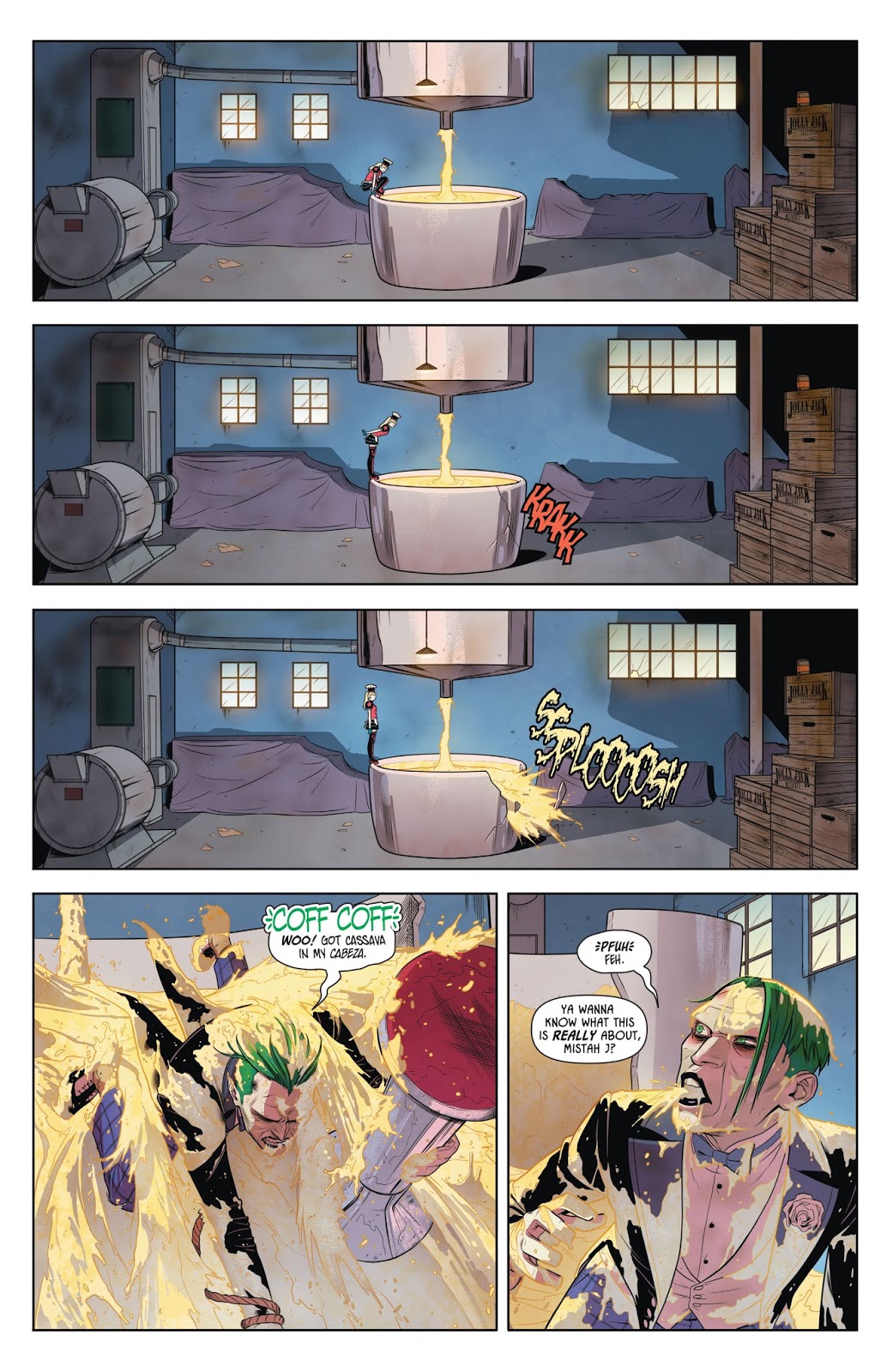 The Joker Stuck In Harley Quinn's Death Trap 