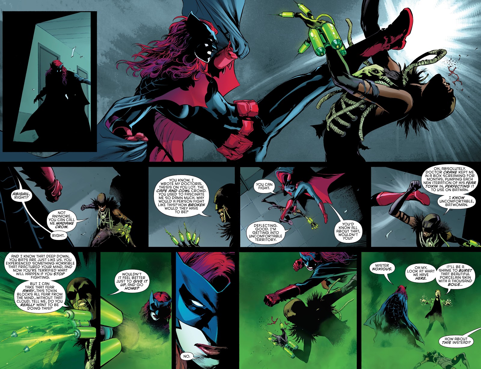 Batwoman And Batwing VS Madame Crow And Mister Noxious 