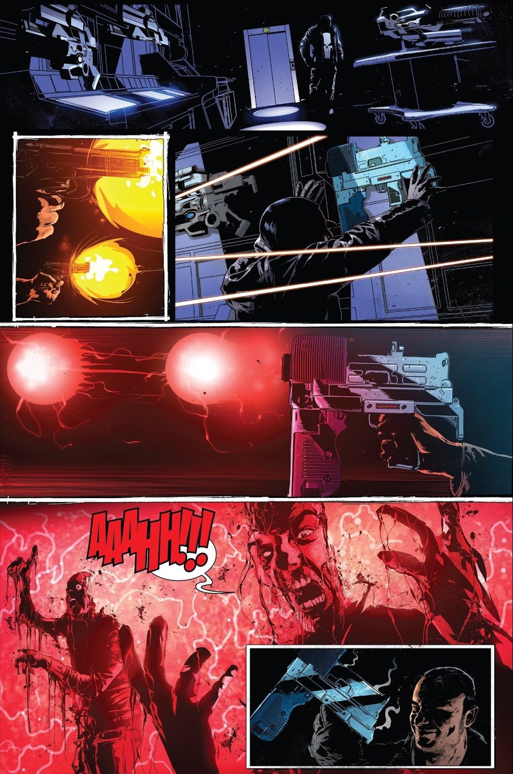 The Punisher Attacks A Roxxon Facility 