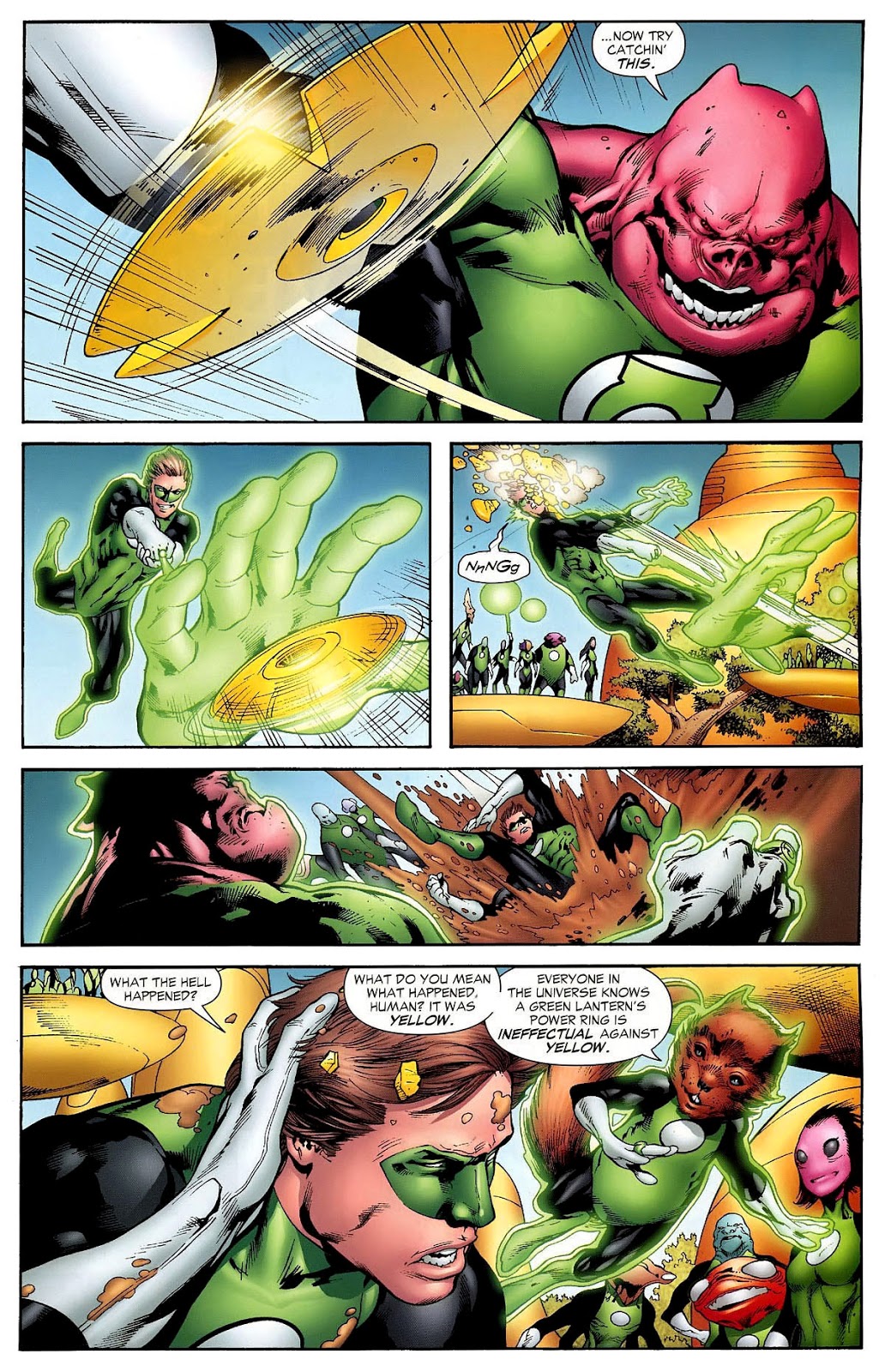 Hal Jordan Goes Through Kilowog's Bootcamp 