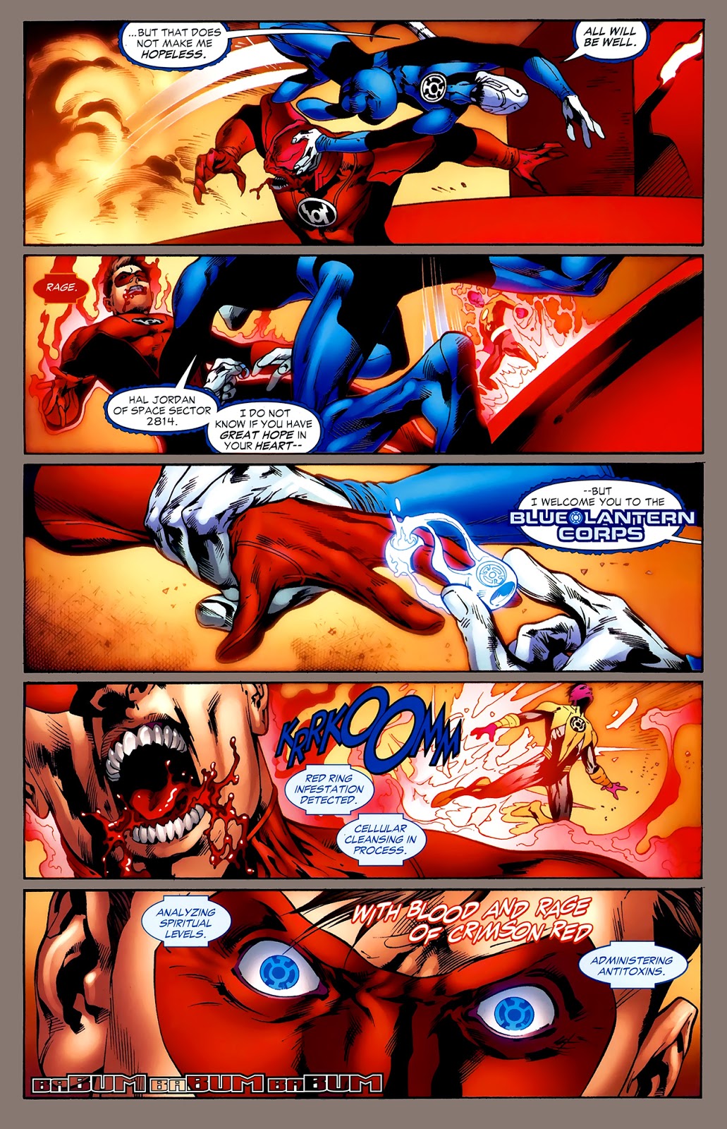 Hal Jordan Wearing A Blue Ring 