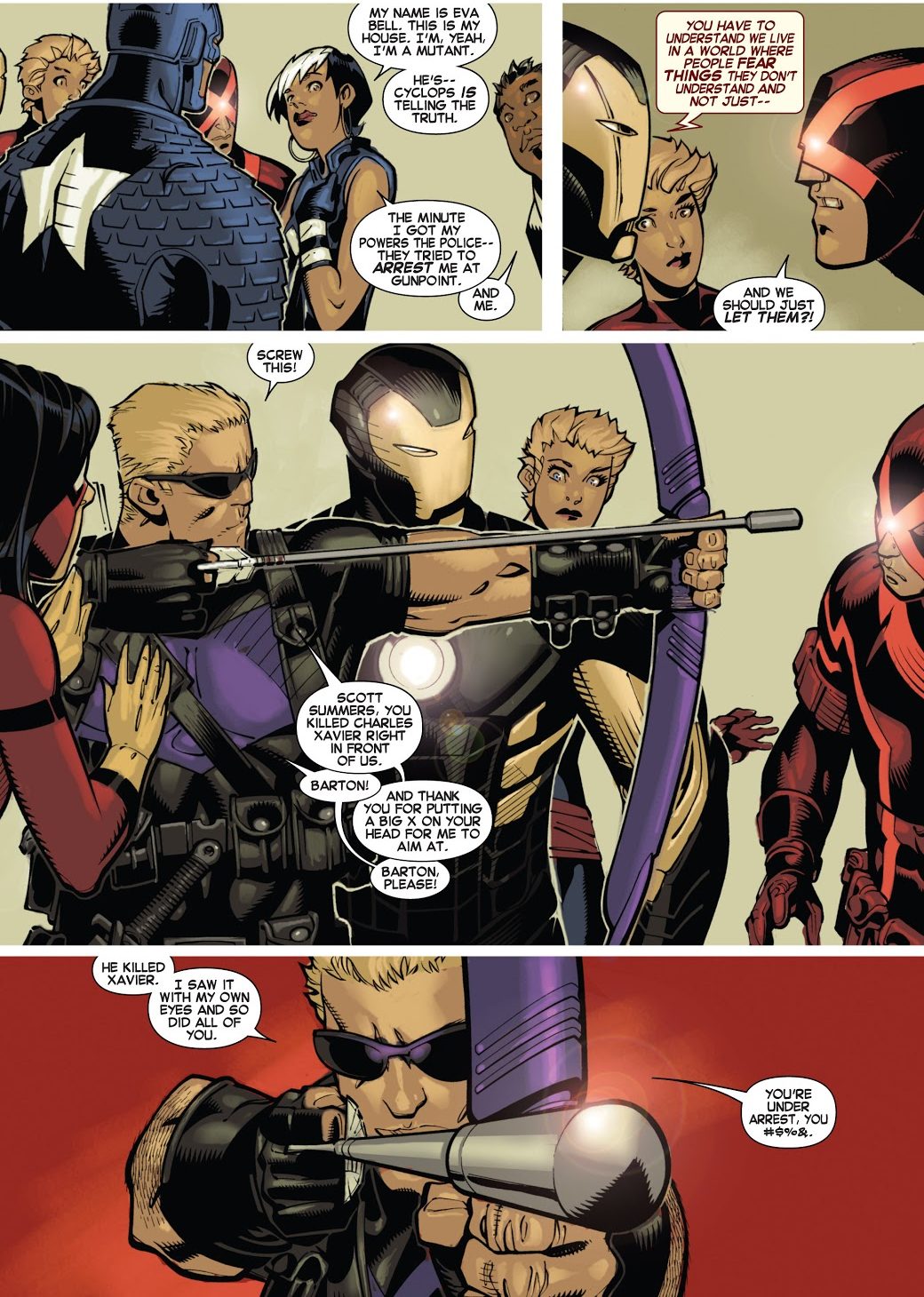 Cyclops Tells The Avengers To Go To Hell