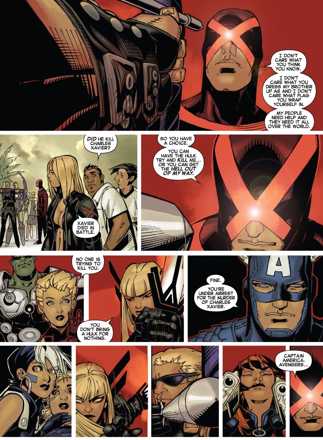 Cyclops Tells The Avengers To Go To Hell