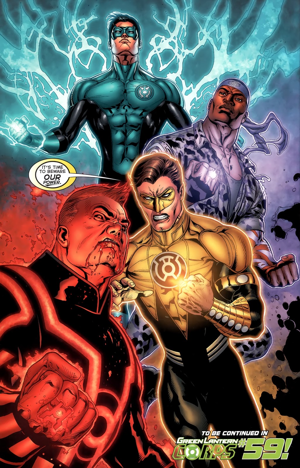 Green Lanterns Using Rings From Other Emotional Corps