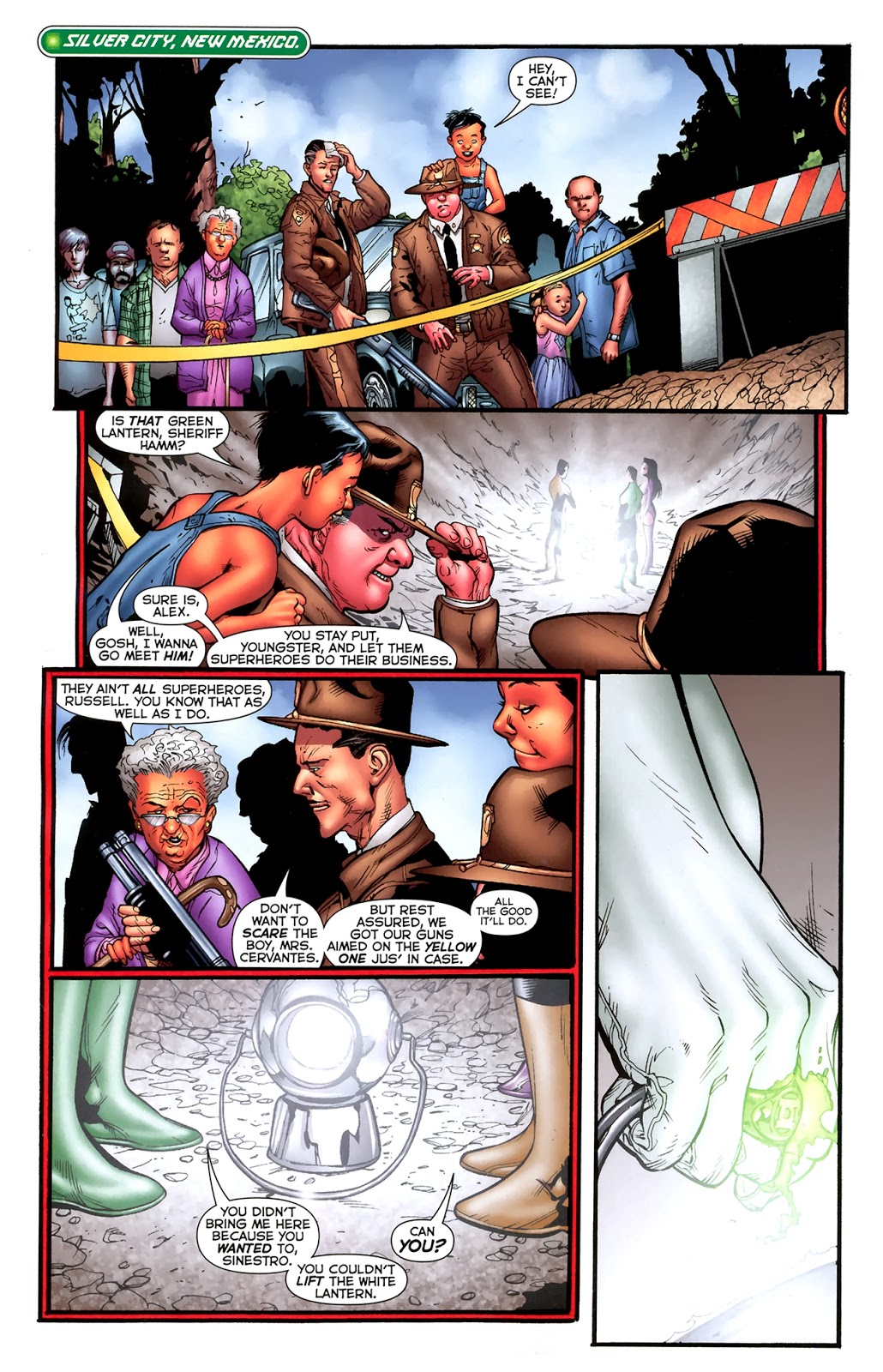 Hal Jordan Lifts The White Lantern Battery