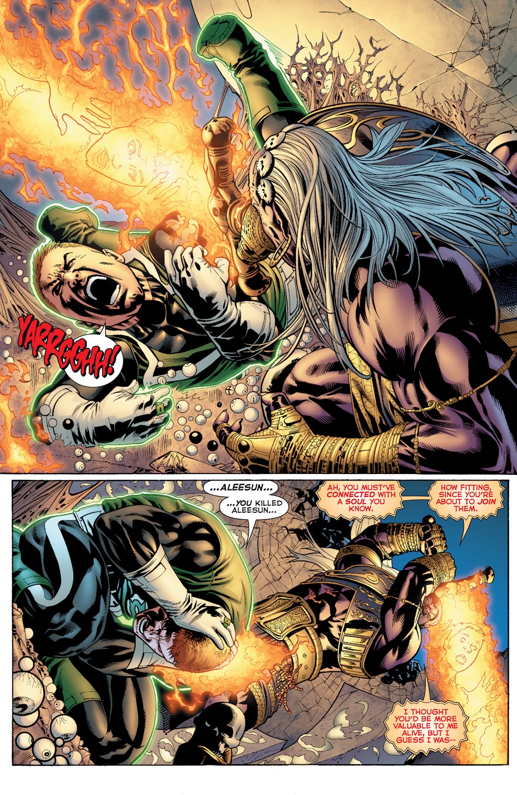 Green Lantern Guy Gardner Plucks Zardor's Eye 