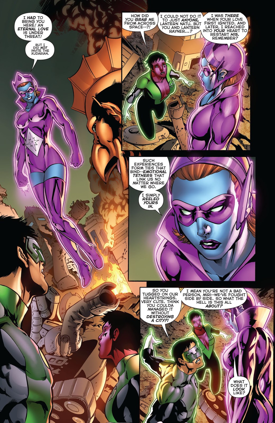Green Lanterns VS Star Sapphire Miri 