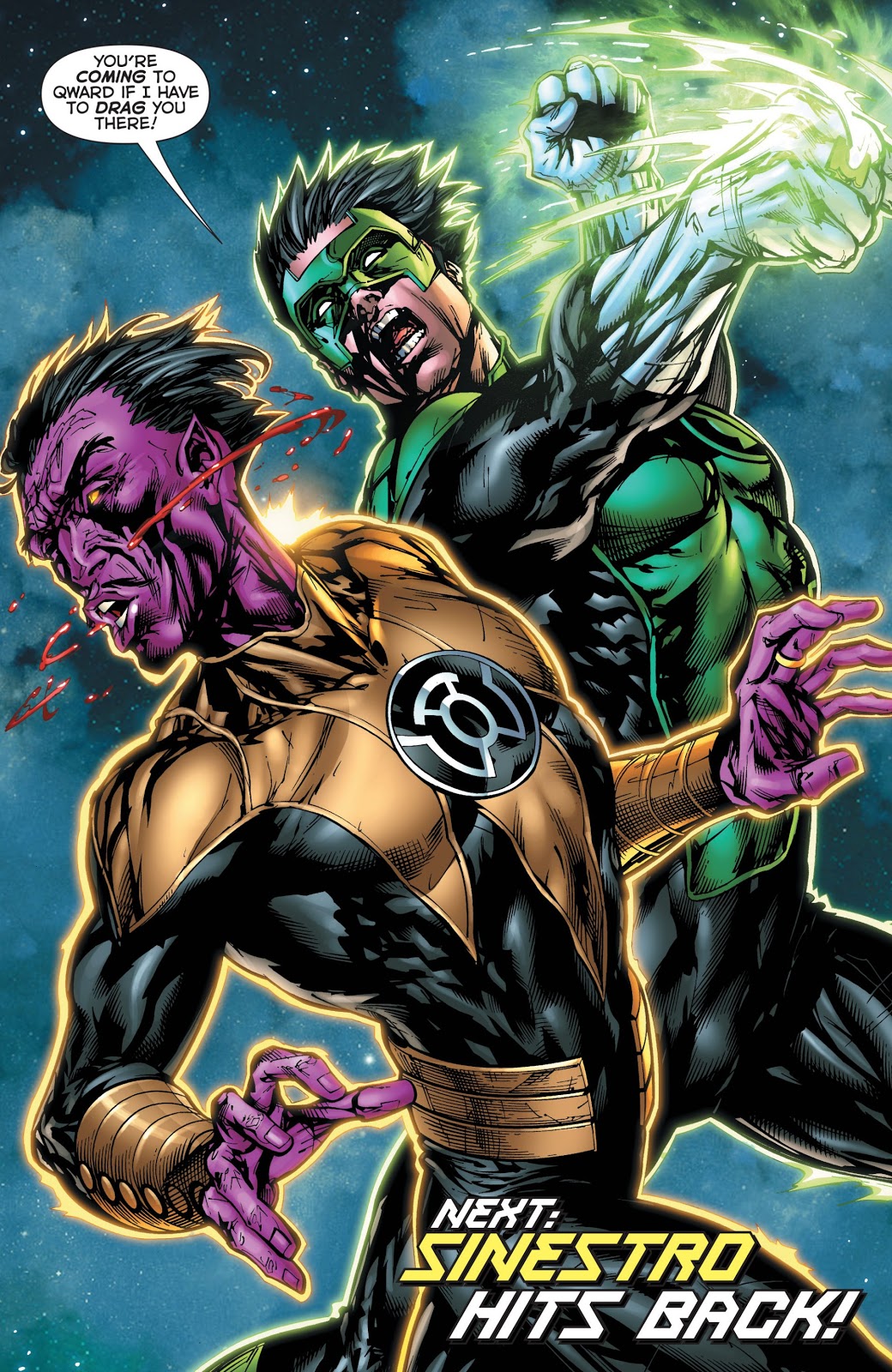 Kyle Rayner Punches Sinestro In The Face 1