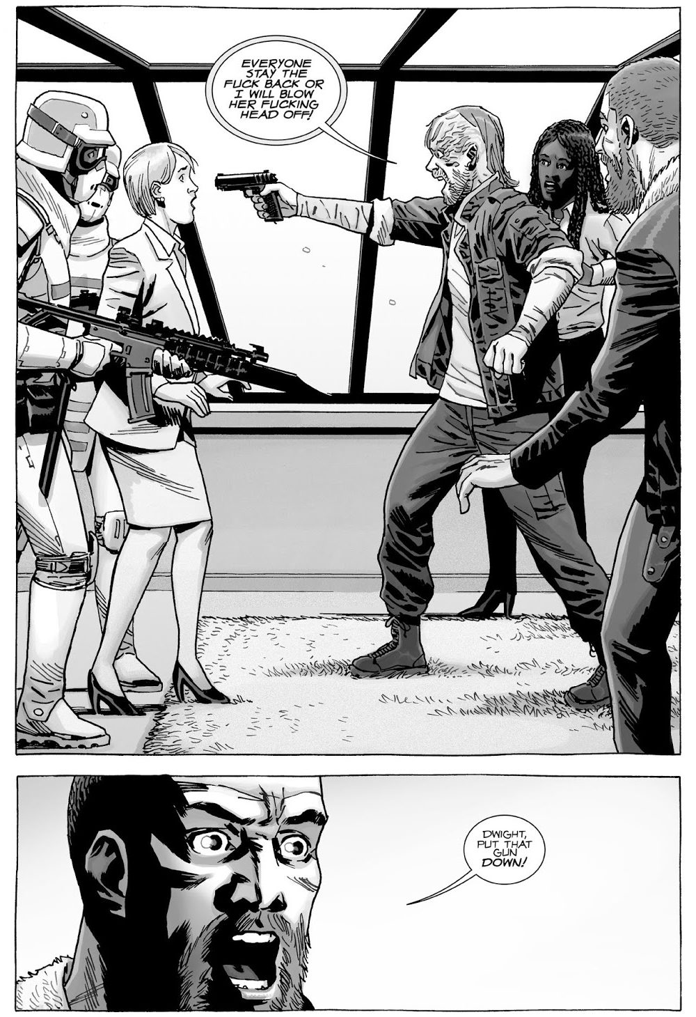 Rick Grimes Kills Dwight (The Walking Dead) 