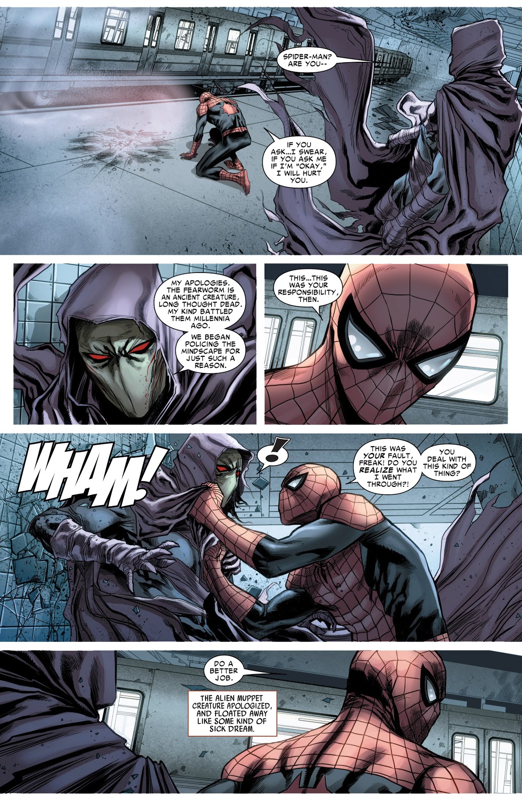 Superior Spider-Man Defeats A Fear-Worm