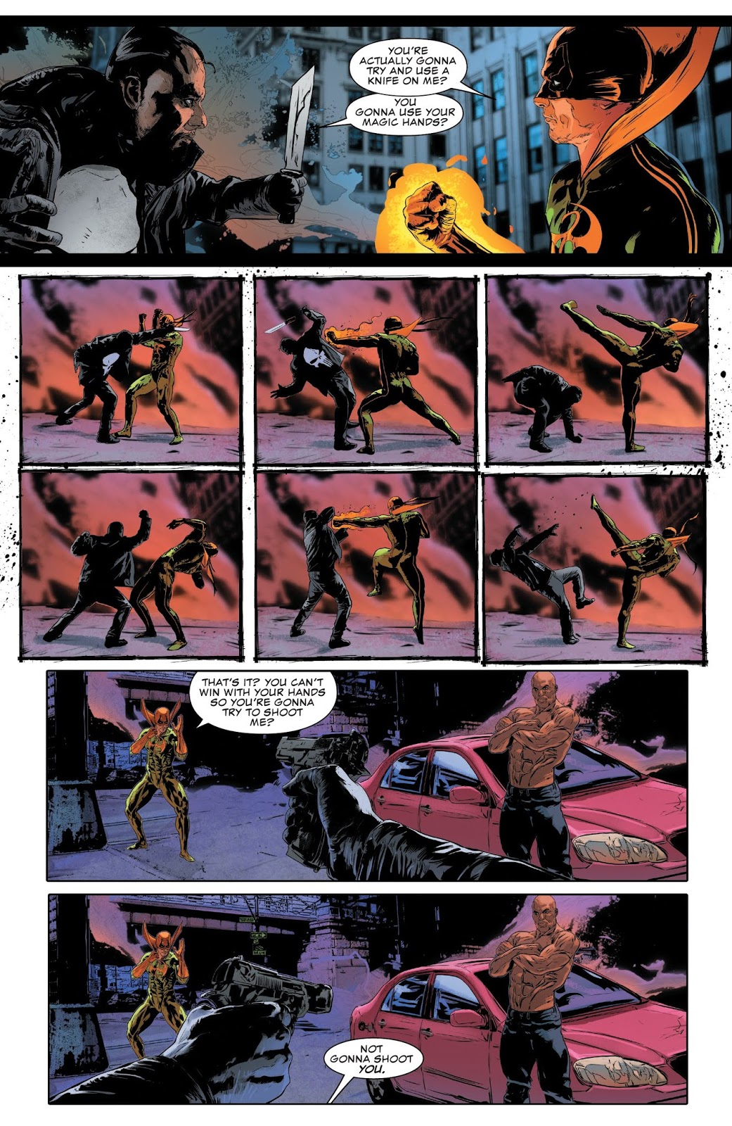 The Punisher VS Luke Cage And Iron Fist (The Punisher Vol. 12 2