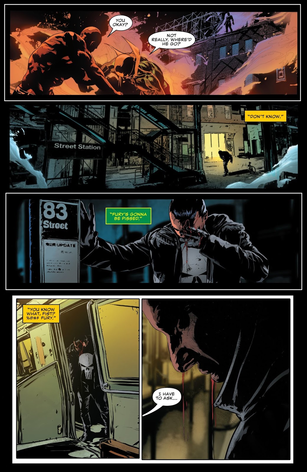 the punisher vs luke cage and iron fist (the punisher vol. 12 #2) 