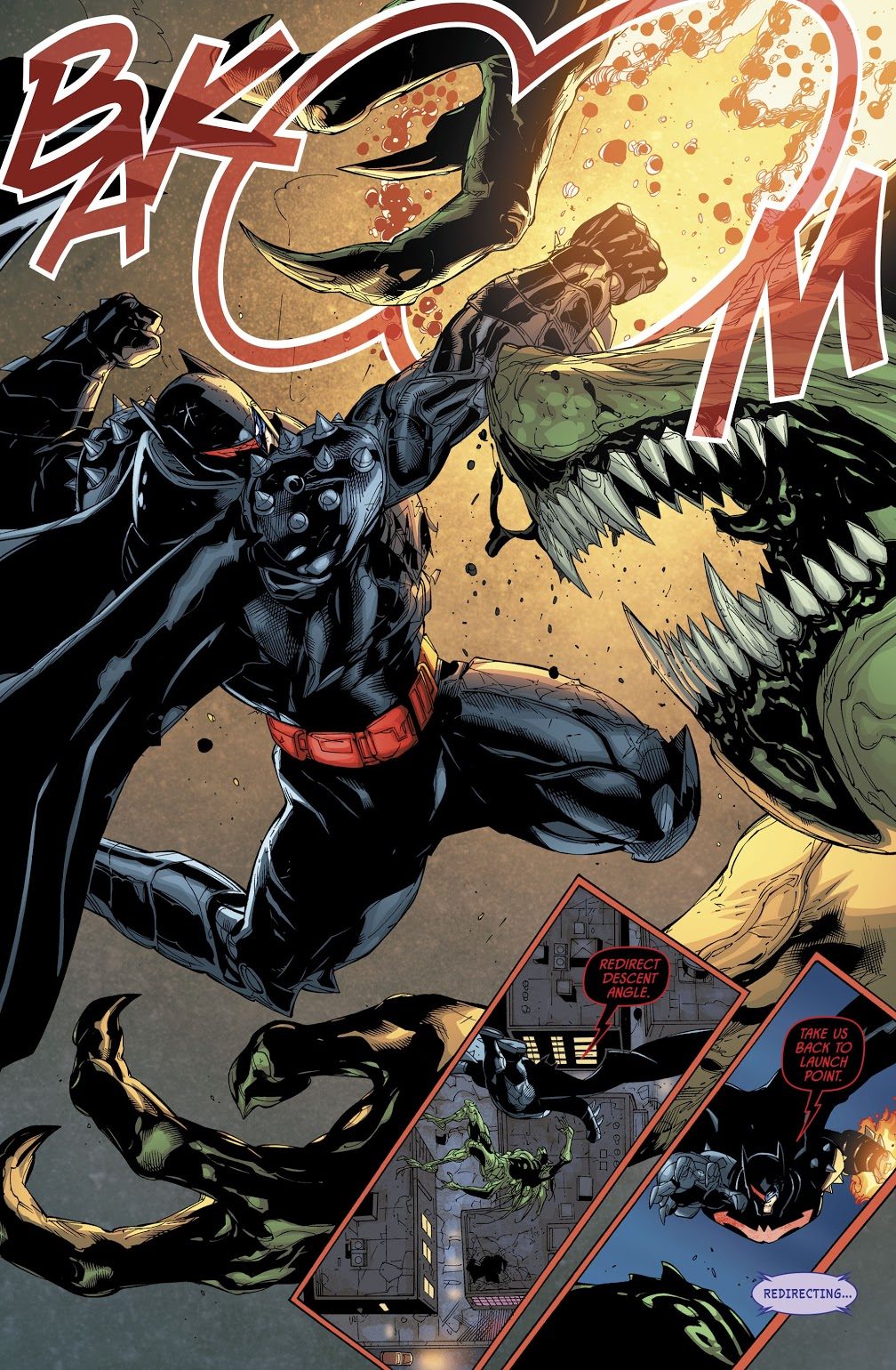 Batman Uses The Hellbat Against A Demon