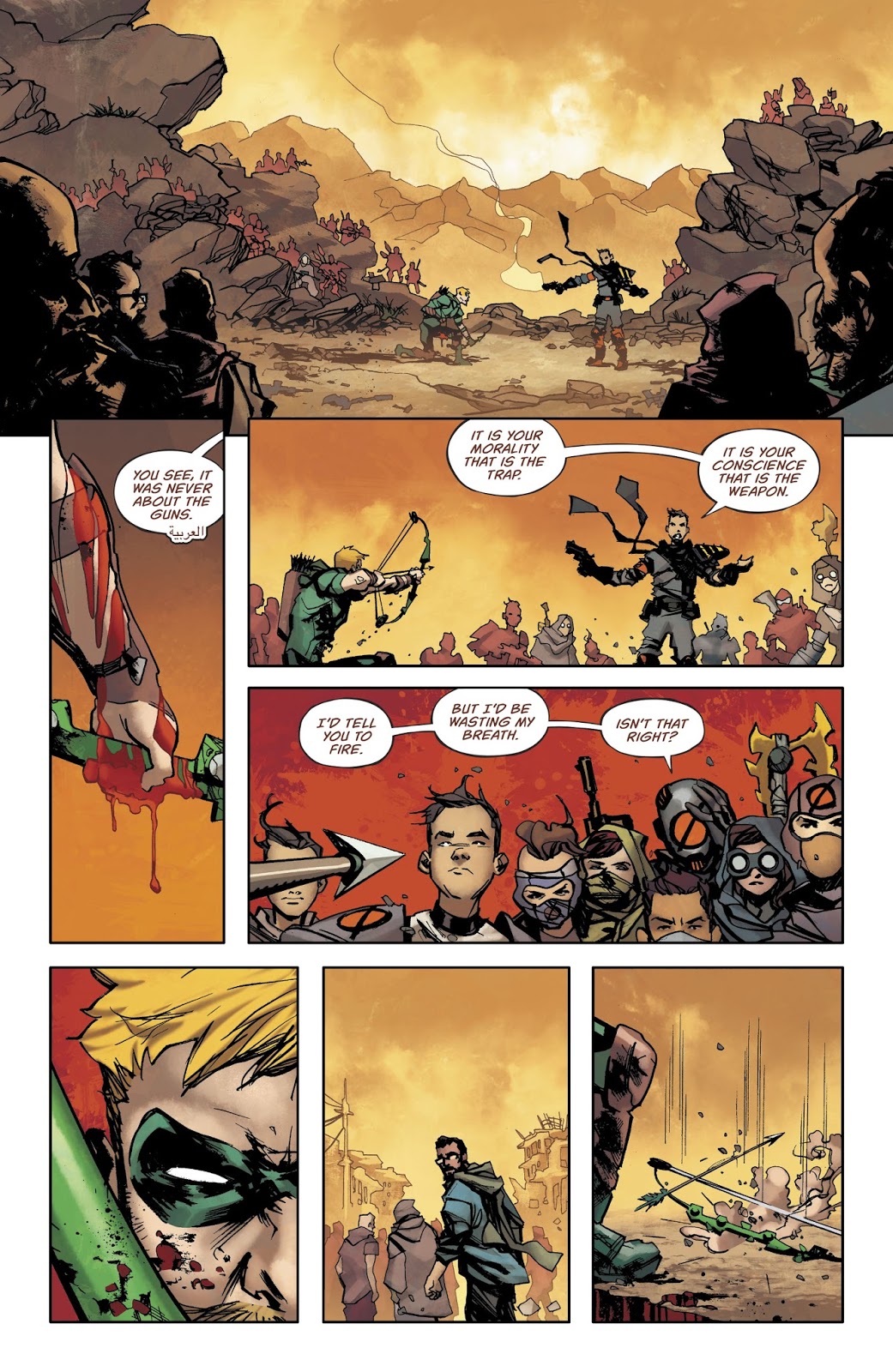 Green Arrow VS Nothing's Child Army 