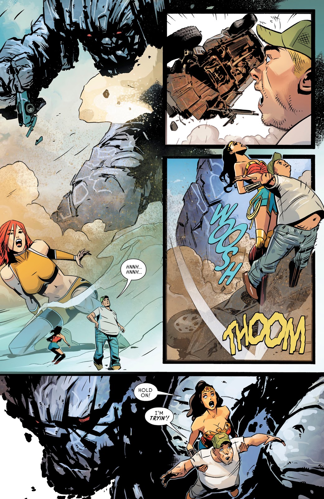 Wonder Woman And Giganta VS A Titan