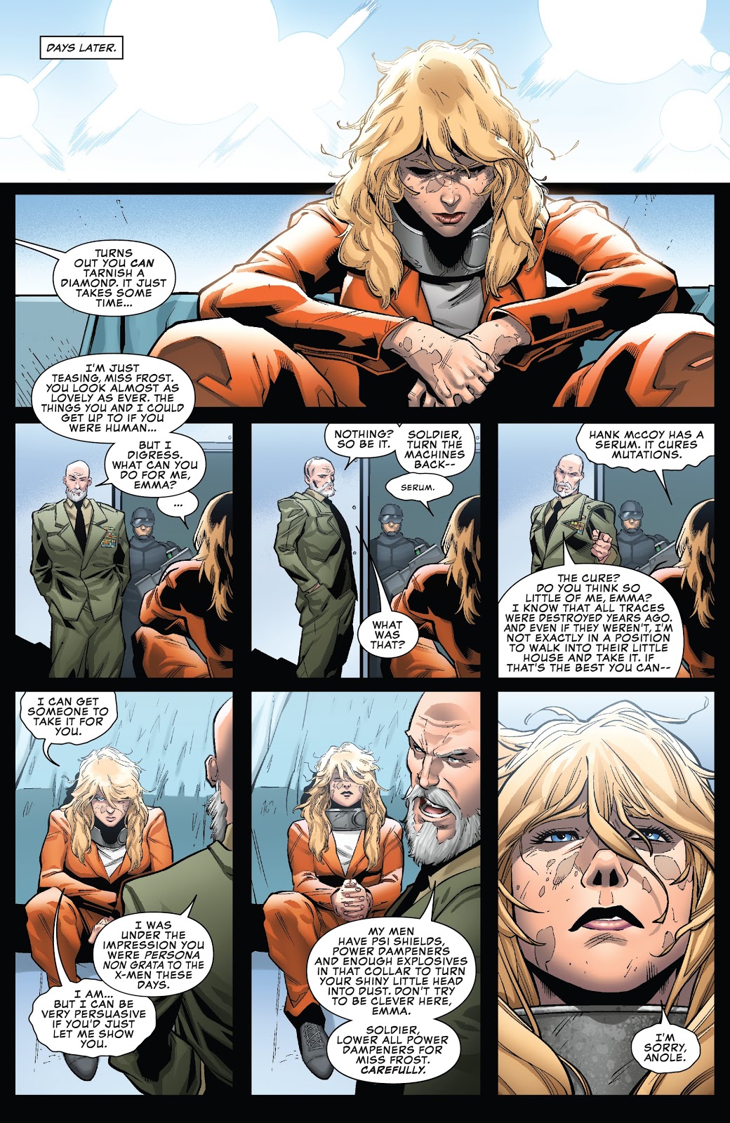 Emma Frost Betrays The Mutants To ONE 