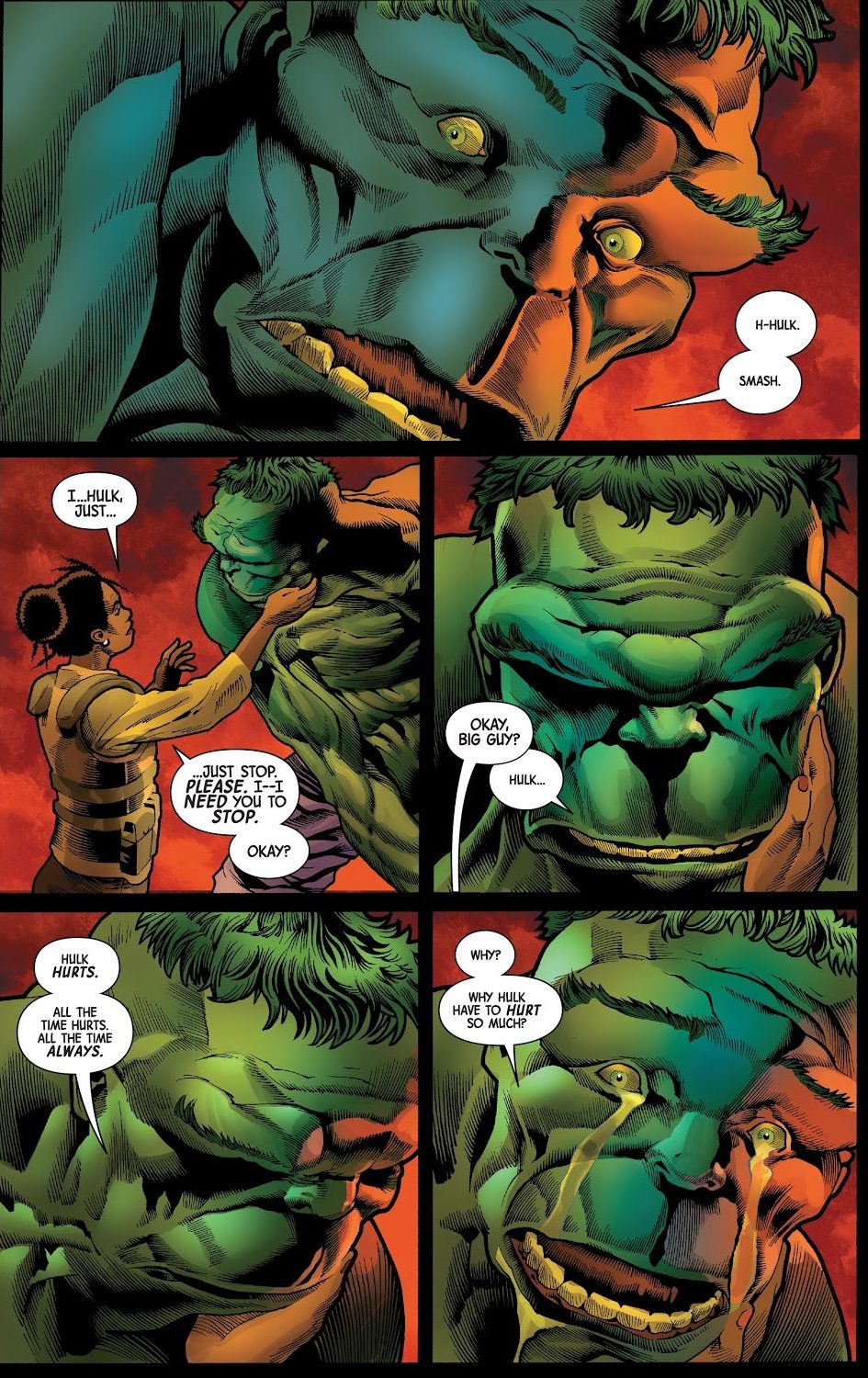The Immortal Hulk Crying 