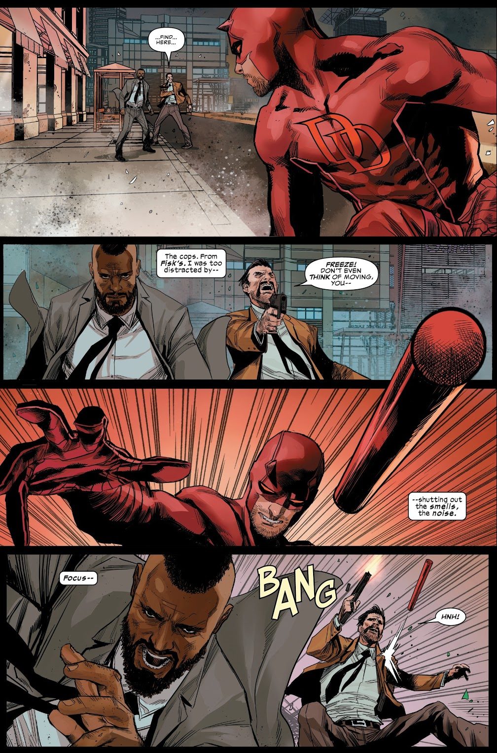 Detective Cole North Shoots Daredevil 