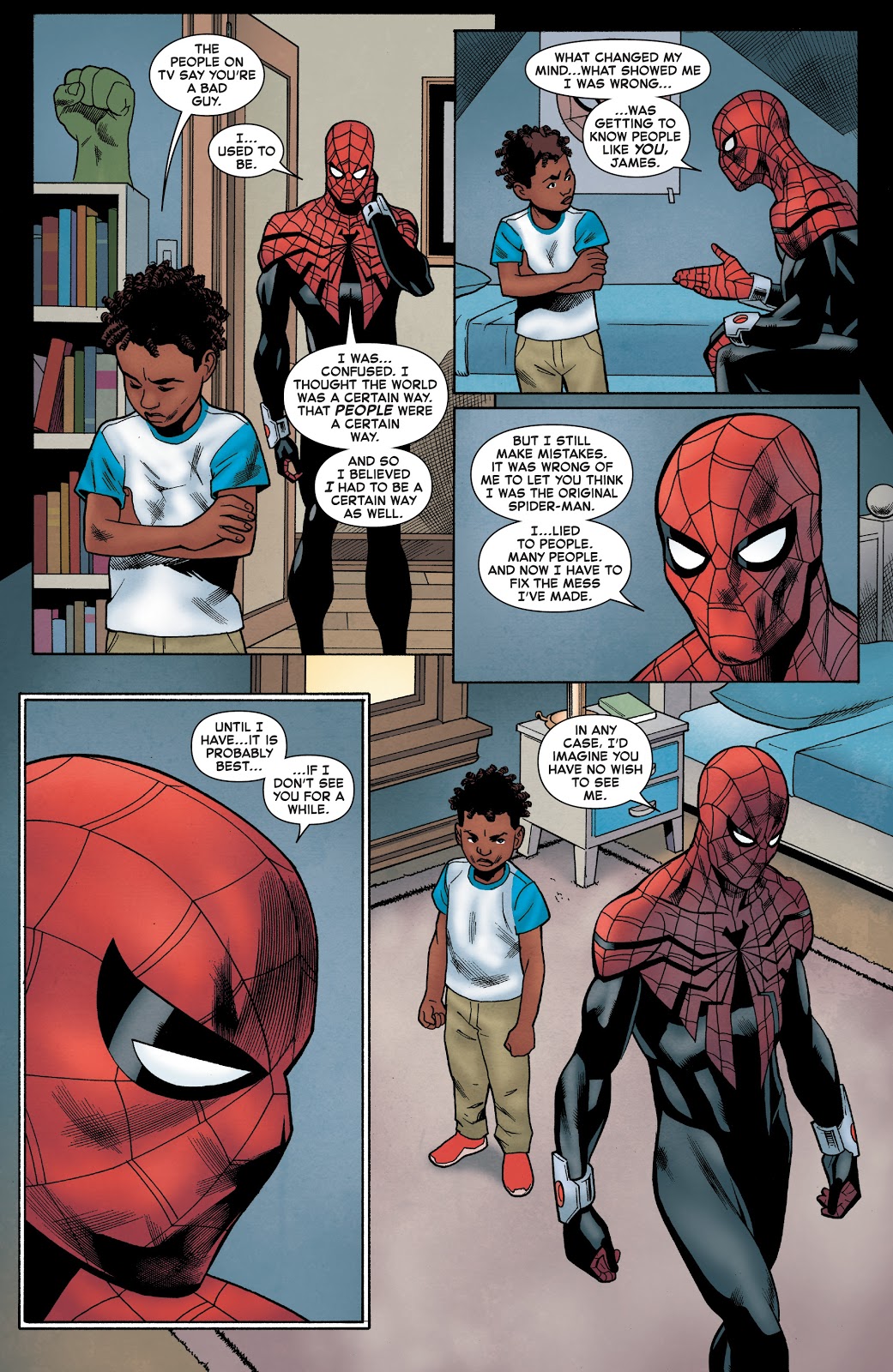 Superior Spider-Man Bonds With A Kid