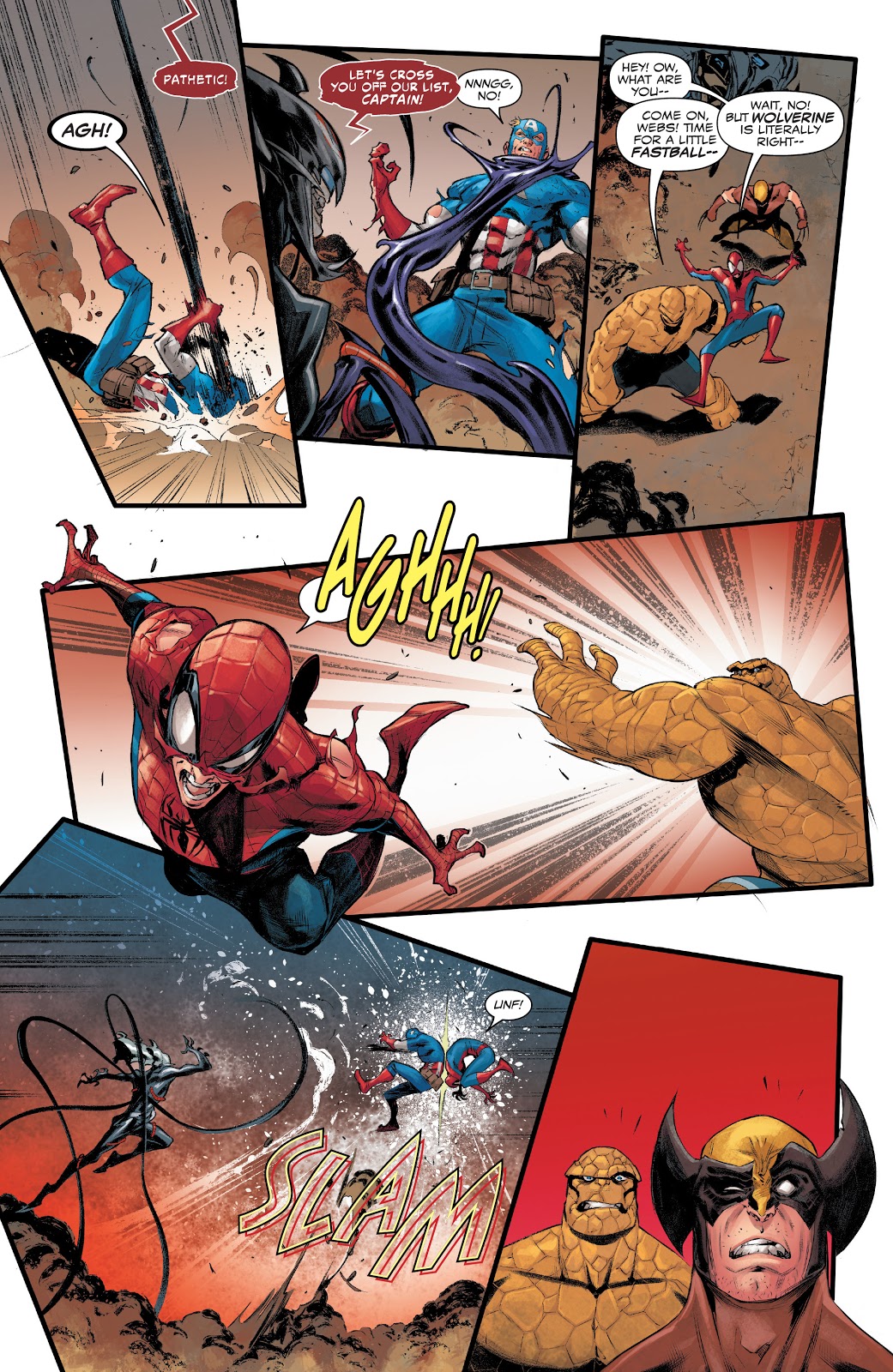 The Things And Spider-Man's Fastball Special