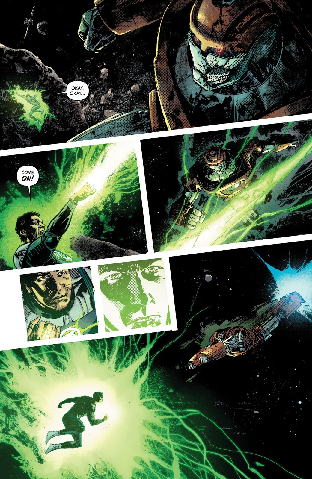 Green-Lantern-Hal-Jordan-Destroys-A-Manhunter-Earth-One