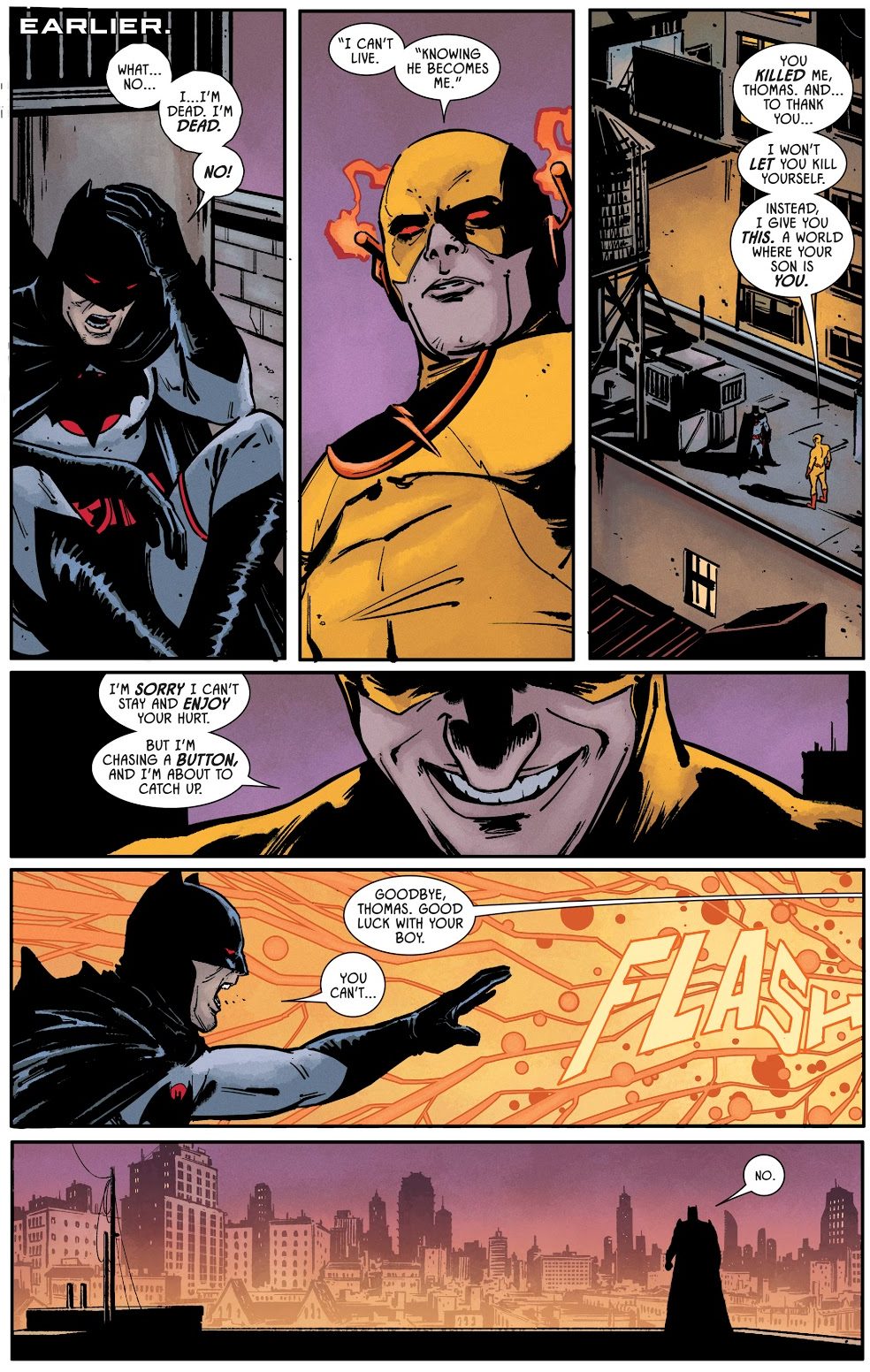 Reverse Flash Saves Batman Thomas Wayne