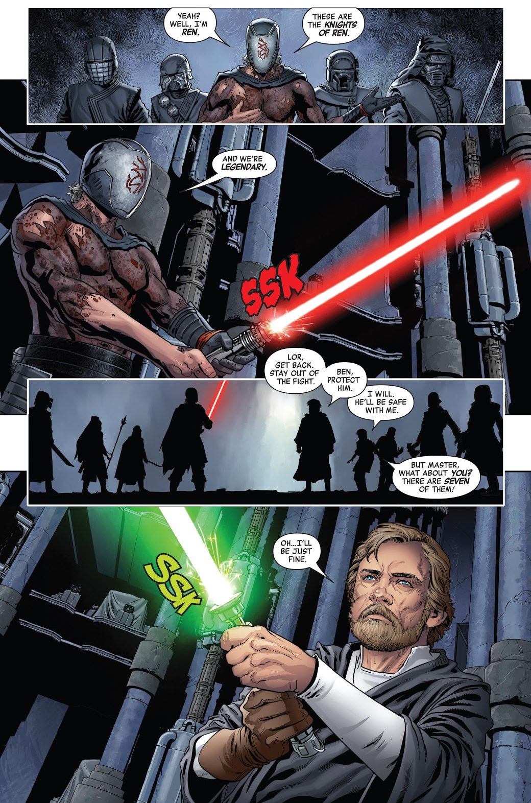 Luke Skywalker VS The Knights Of Ren