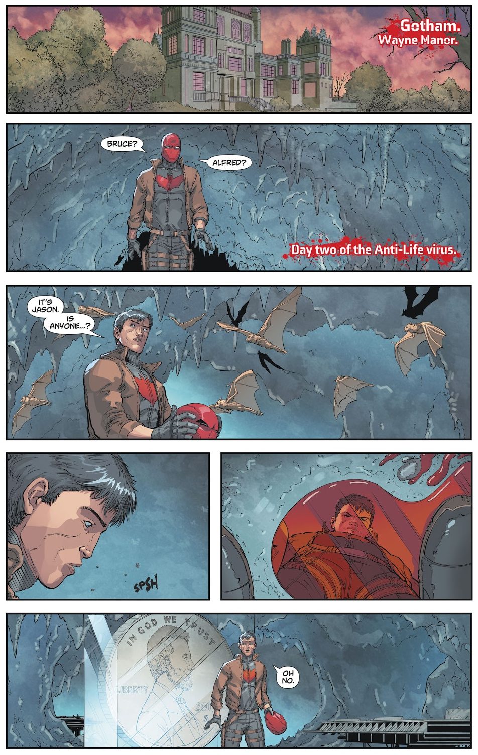 Red Hood Buries Batman (DCeased) 