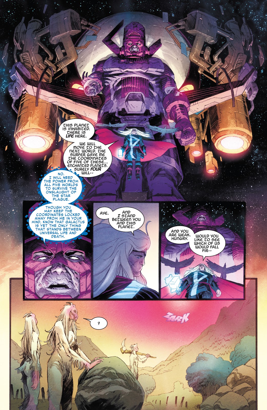 Thor Attacks Galactus 