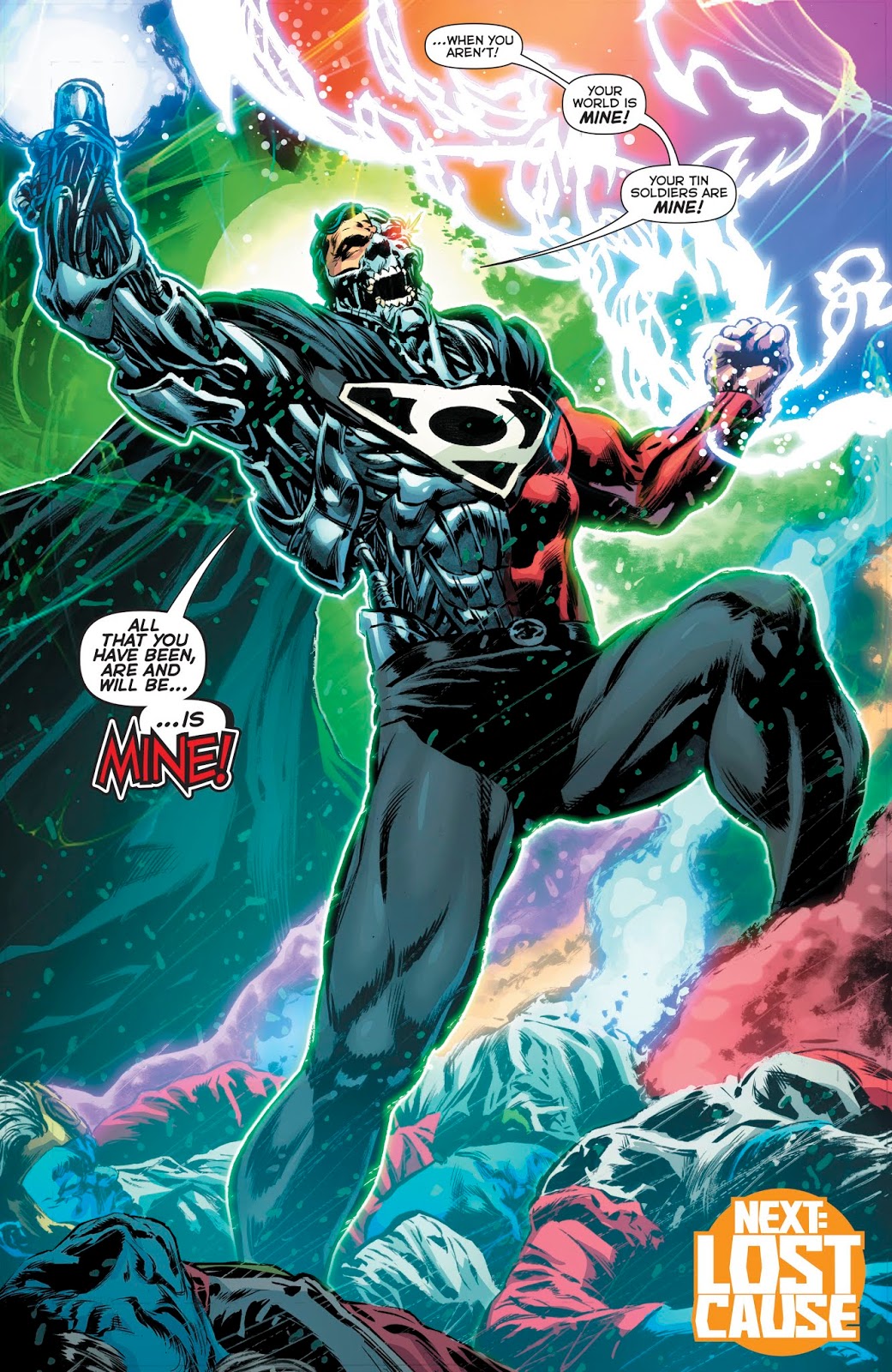 Cyborg-Superman Uses The Phantom Ring Against The Guardians